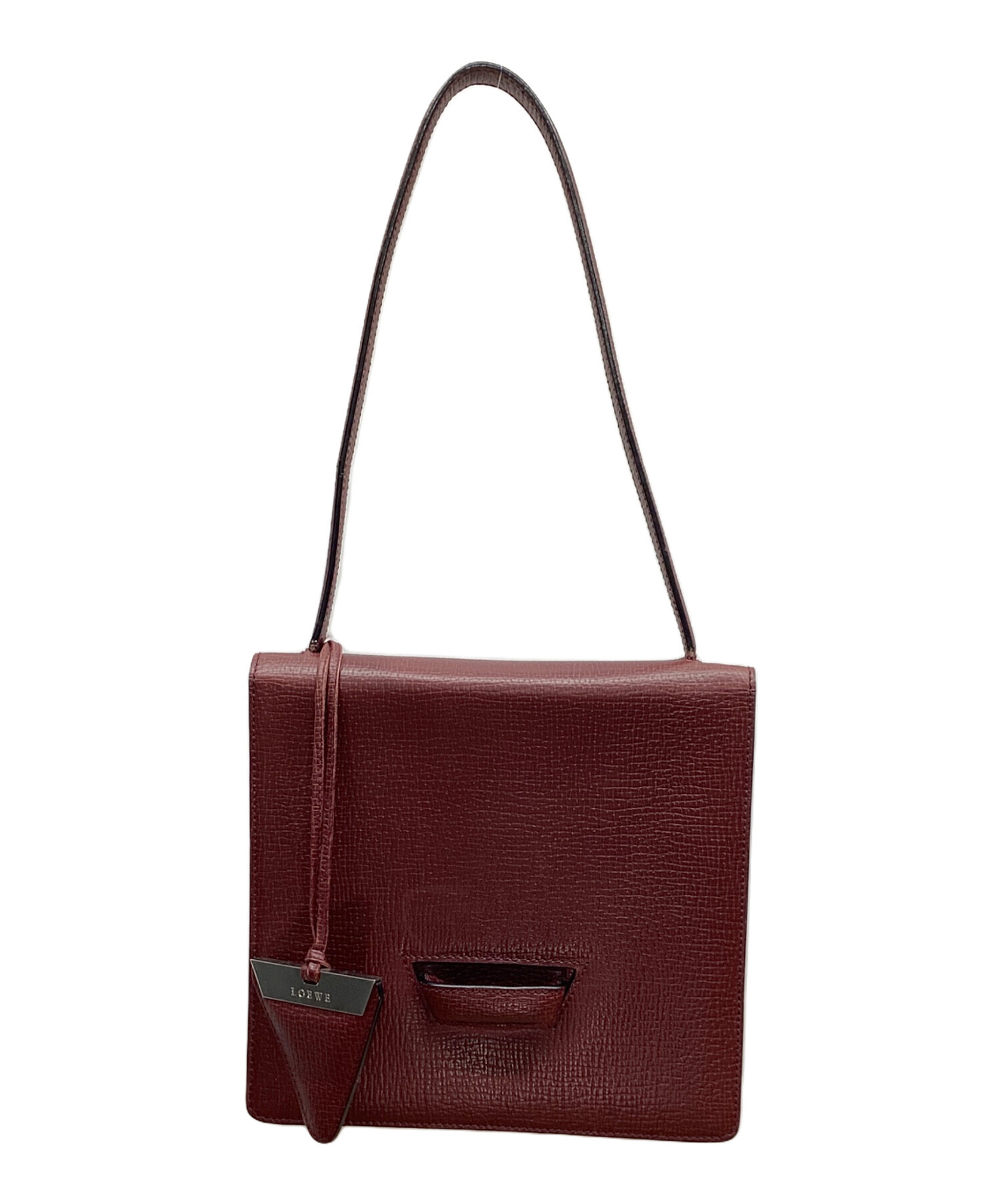 中古・古着通販】LOEWE (ロエベ) LOEWE ハンドバッグ ボルドー 