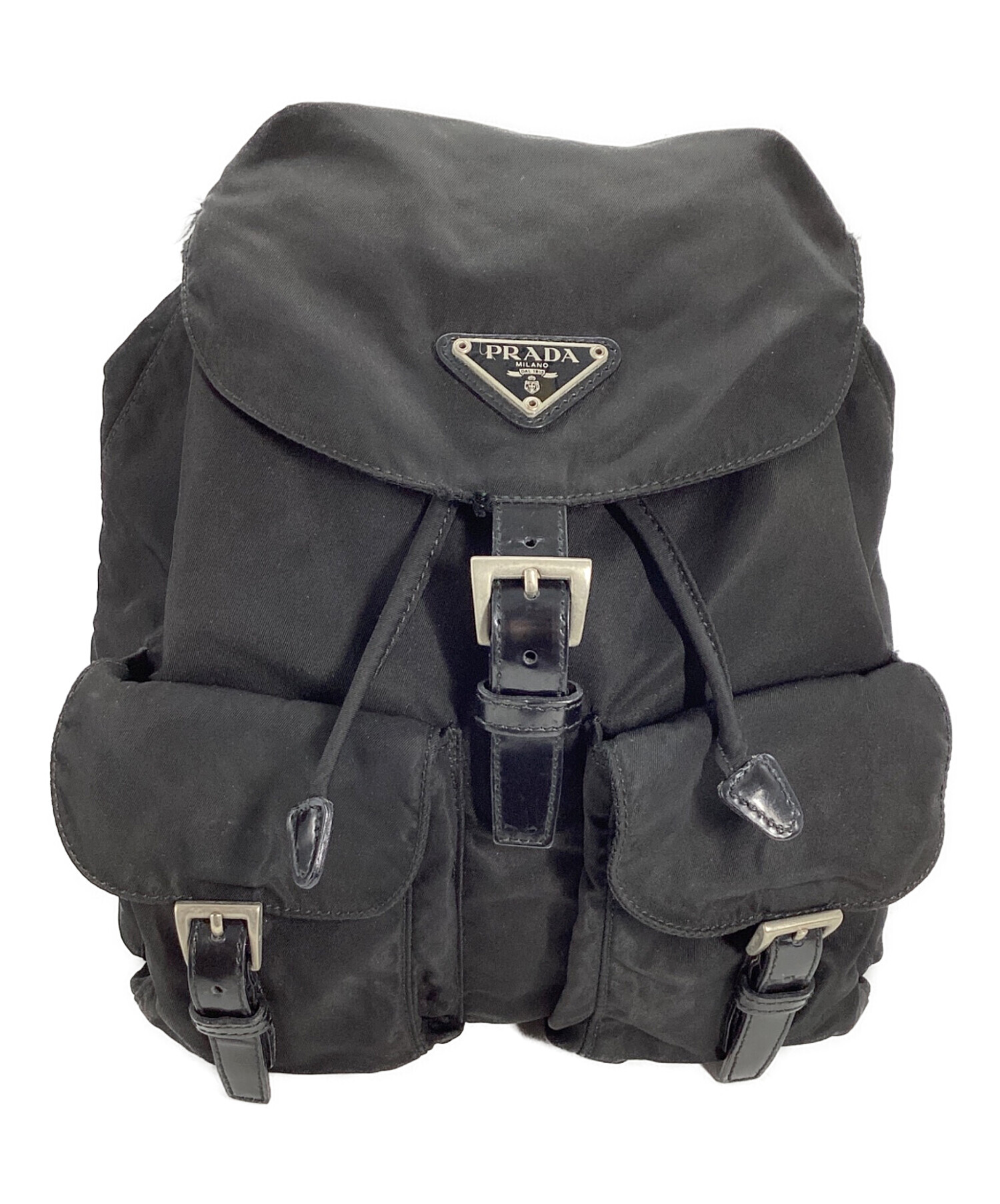 中古・古着通販】PRADA (プラダ) ナイロンリュック ブラック｜ブランド