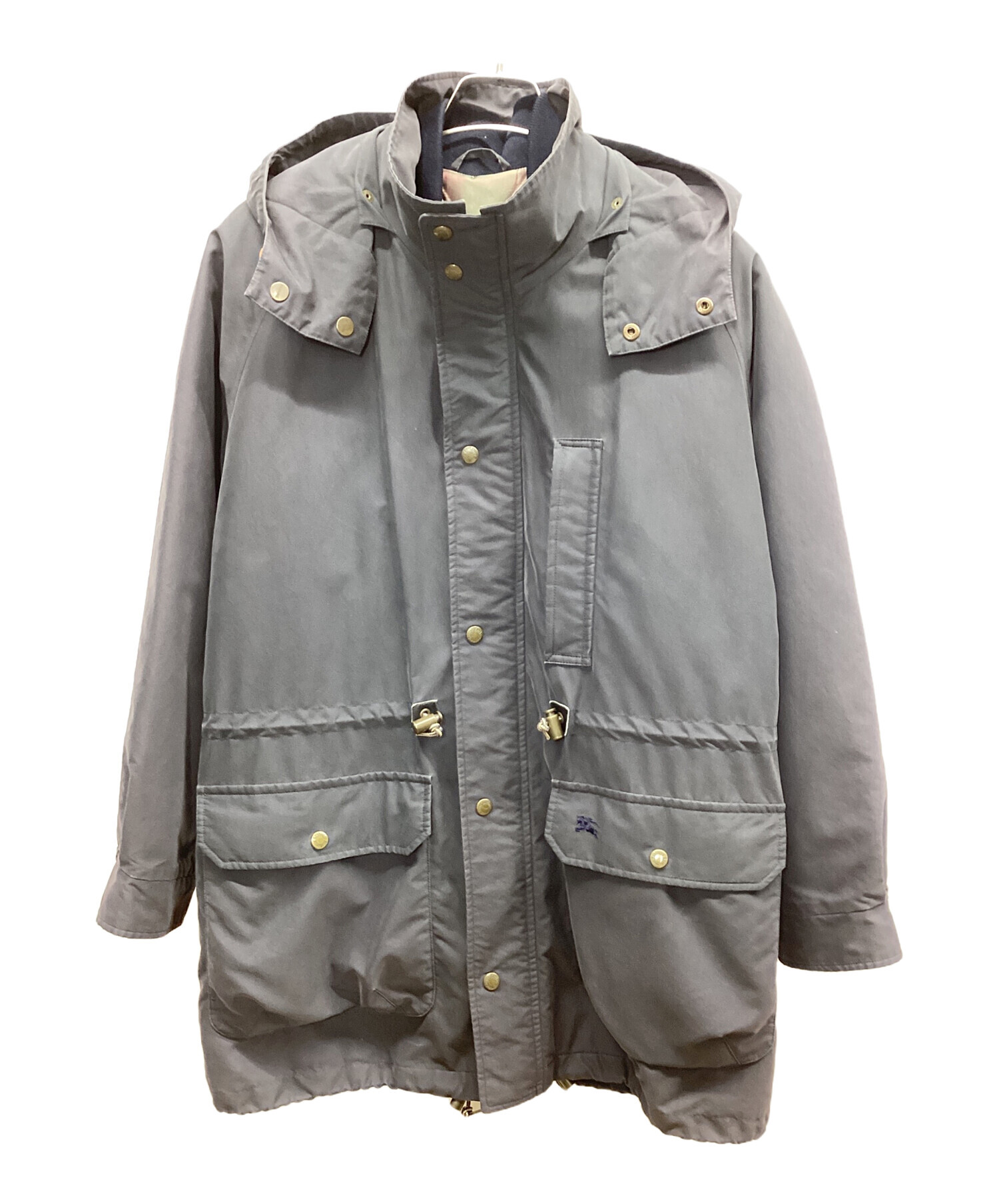 中古・古着通販】Burberry's (バーバリー) フーデッドコート ブラック