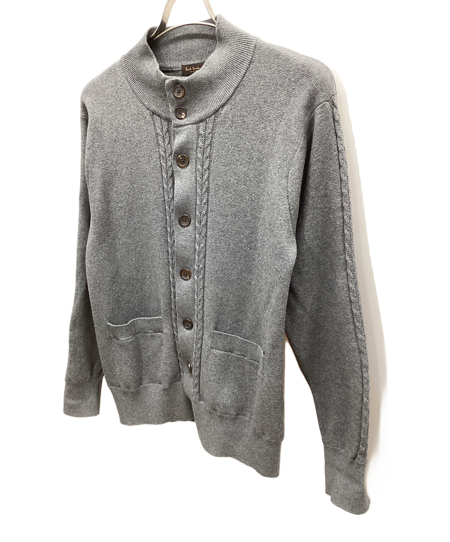 中古・古着通販】PAUL SMITH (ポールスミス) 厚手カーディガン グレー 