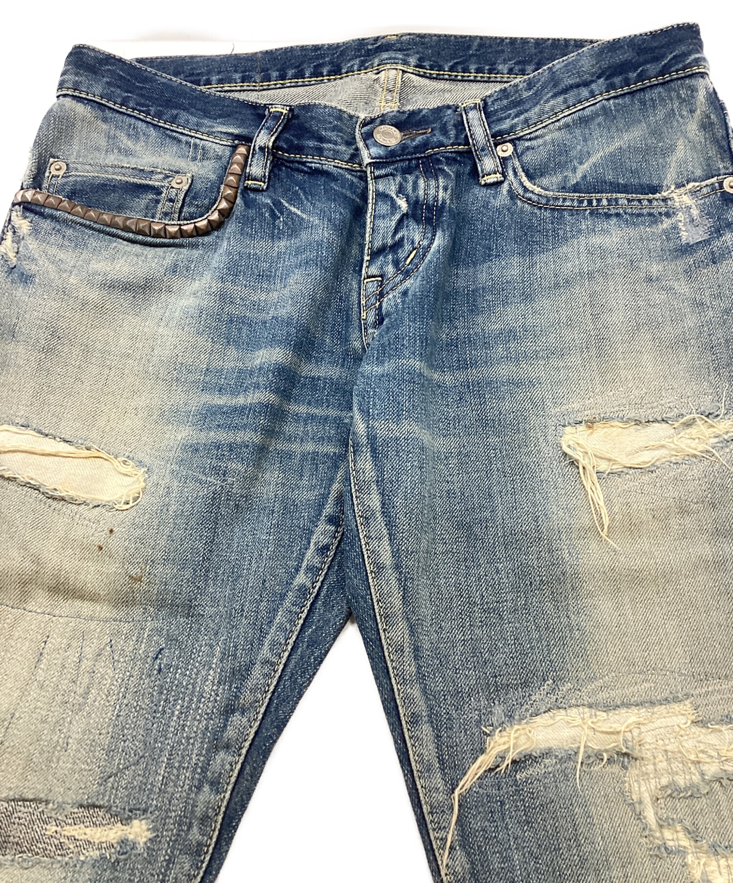 初期 タグ有❗★Hysteric Glamour★ バタフライガール♥ゴールド 中古・古着通販】Hysteric Glamour (ヒステリックグラマー) デニム