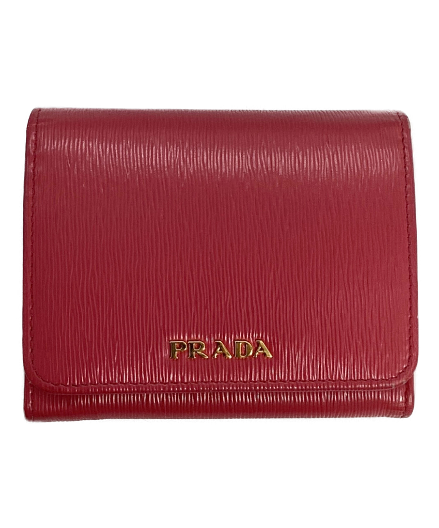 中古・古着通販】PRADA (プラダ) PRADA 3つ折り財布 ピンク｜ブランド