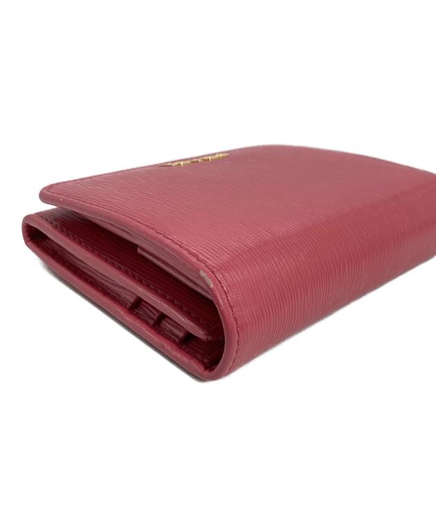 中古・古着通販】PRADA (プラダ) PRADA 3つ折り財布 ピンク｜ブランド