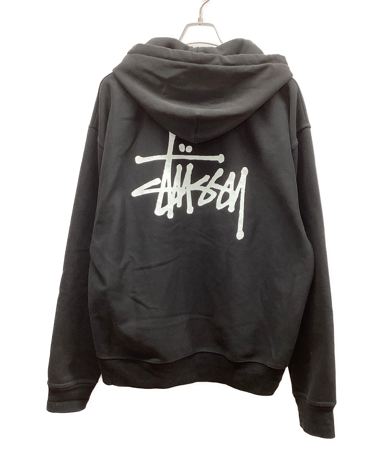 STUSSY　フルジップ　フーディー　パーカー　XL　ビッグサイズ　人気　古着 中古・古着通販】stussy (ステューシー) stussy BASIC STÜSSY ZIP