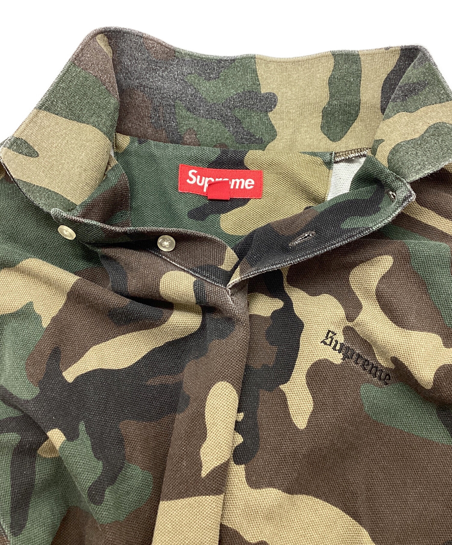 中古・古着通販】SUPREME (シュプリーム) ポロシャツ グリーン