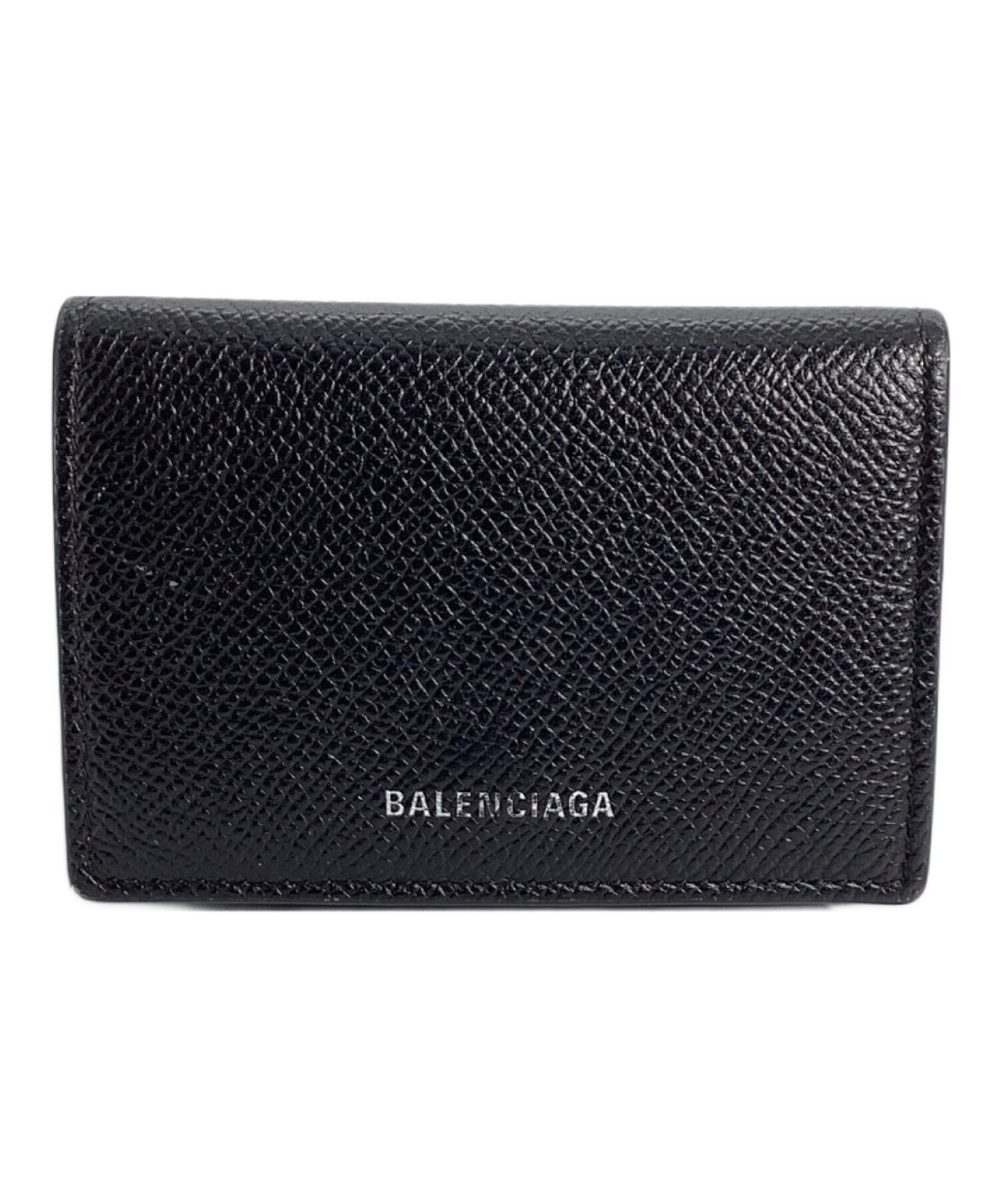 BALENCIAGA コンパクトウォレット初期型　黒 中古・古着通販】BALENCIAGA (バレンシアガ) バレンシアガ コンパクト