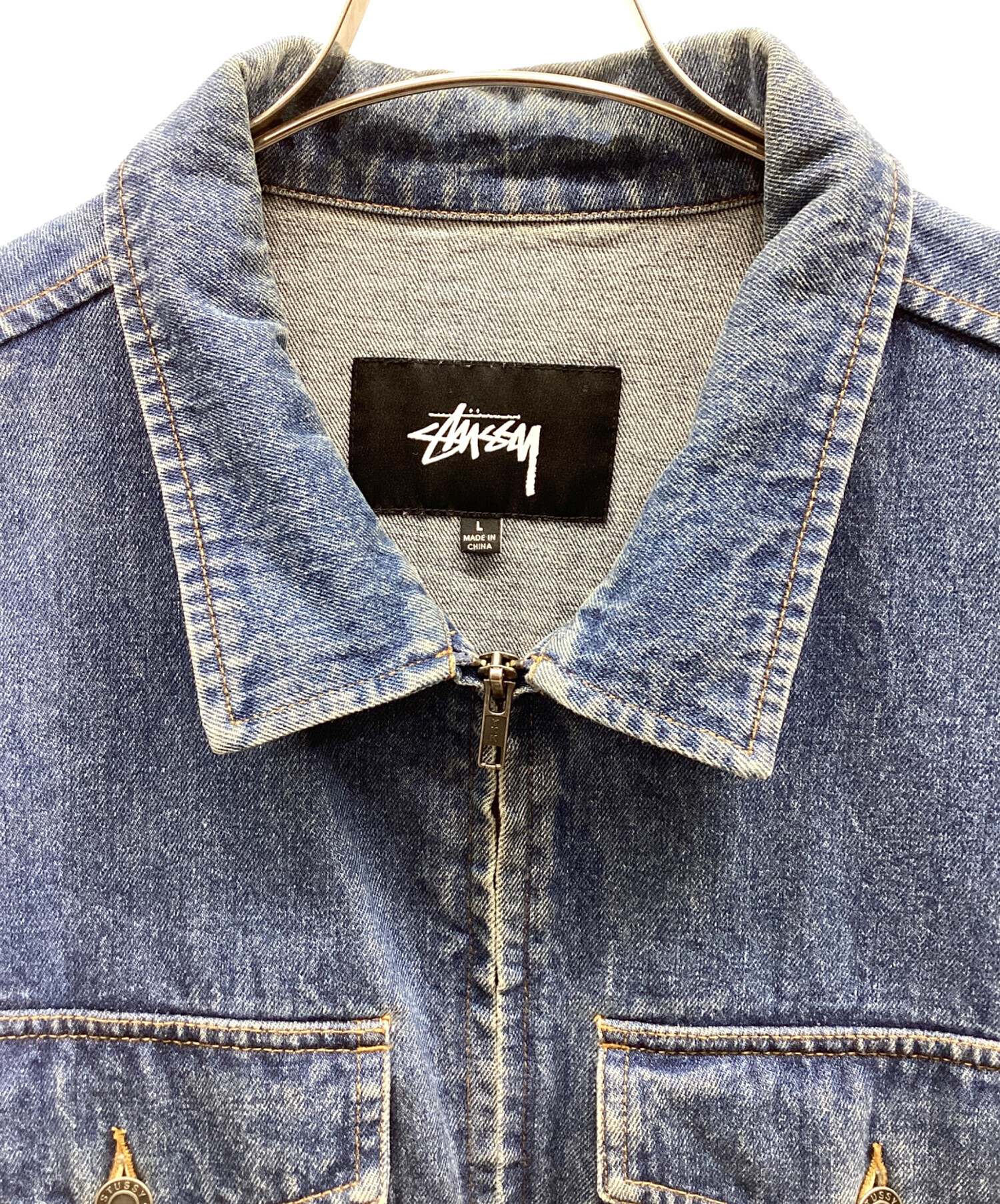 中古・古着通販】stussy (ステューシー) デニムジャケット ブルー