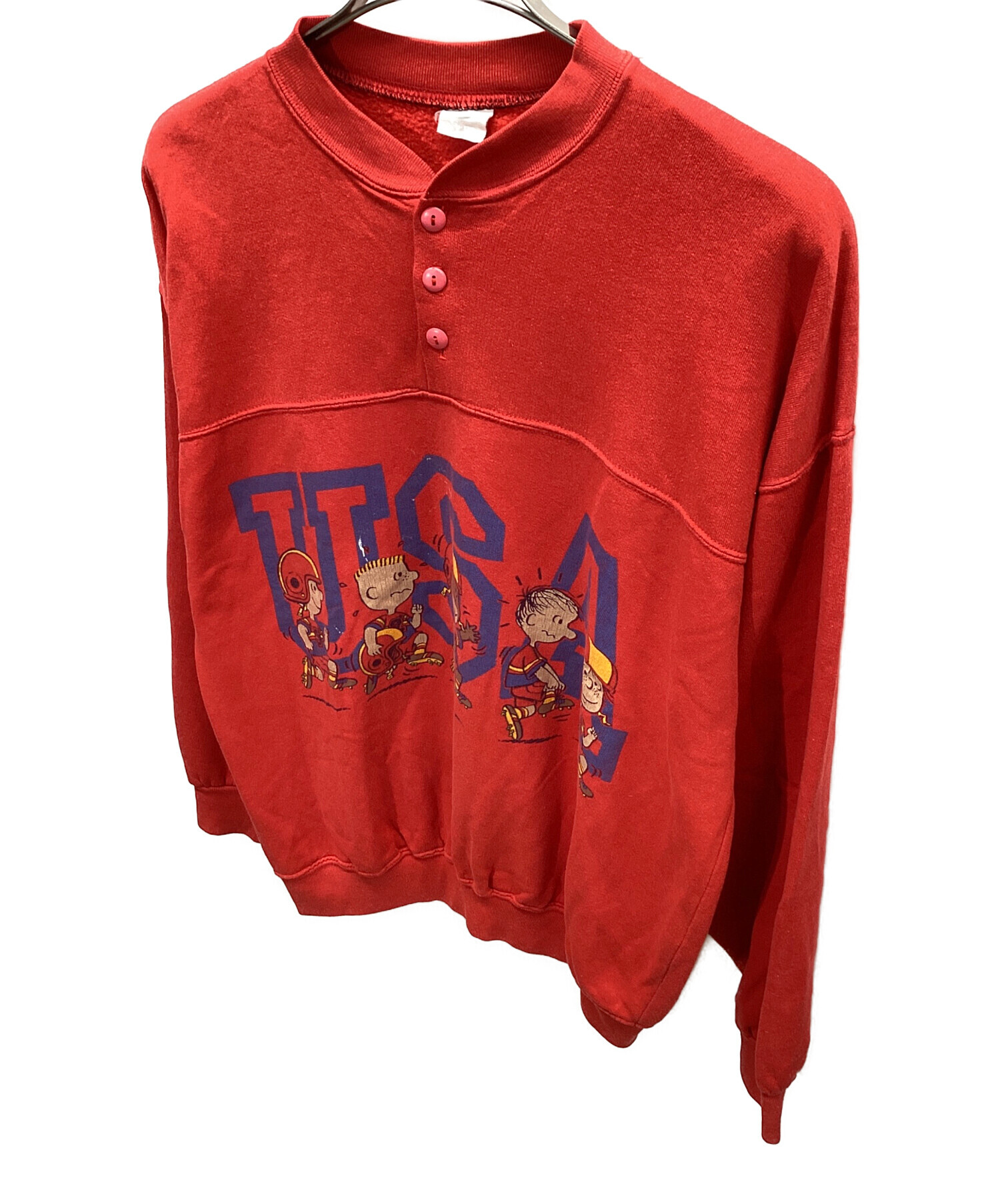 中古・古着通販】SNOOPY (スヌーピー) ハーフスナップスウェット 