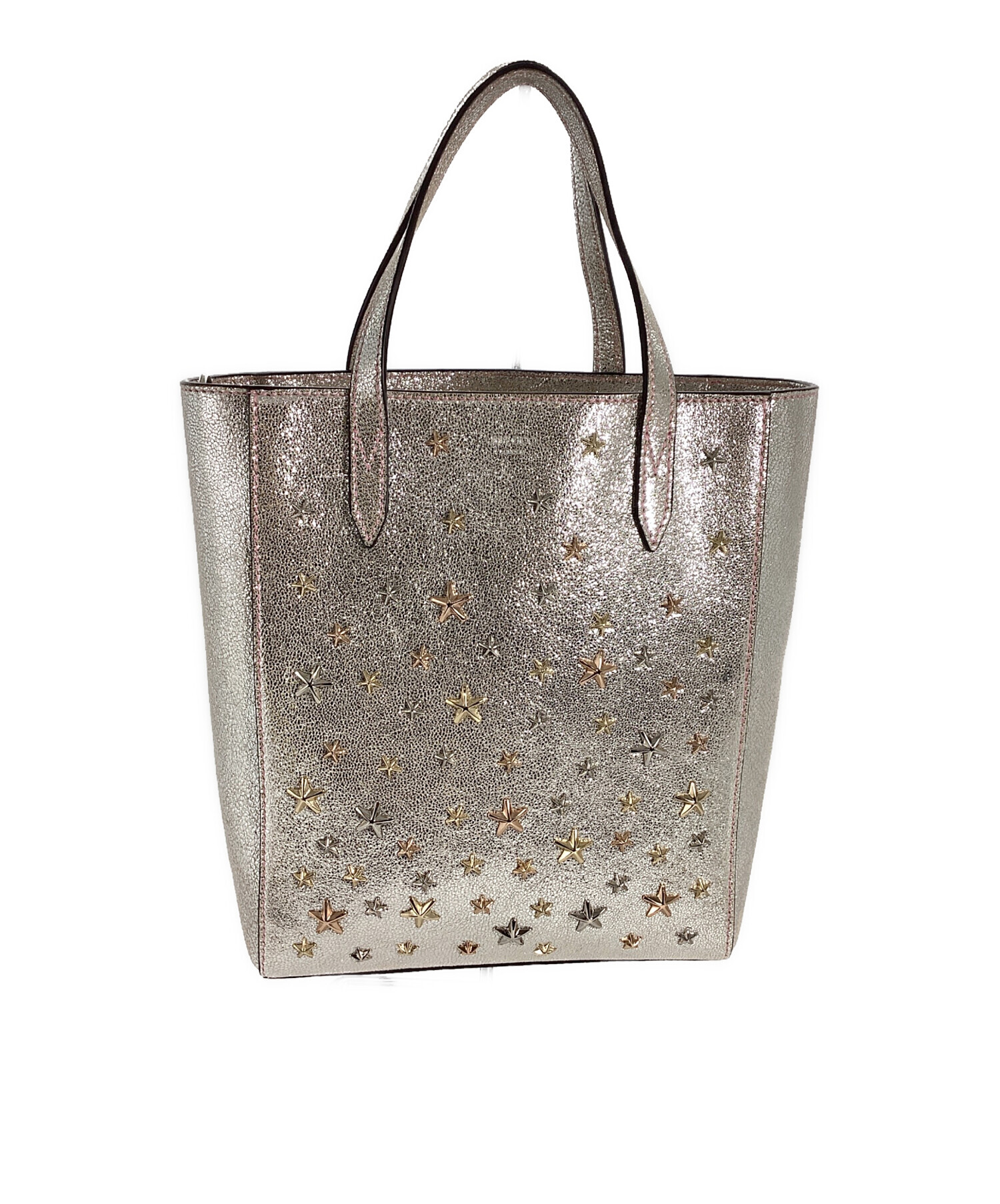 JIMMY CHOO シルバー ゴールド　パーティーバッグ　2way ラメ 中古・古着通販】JIMMY CHOO (ジミーチュウ) ジミーチュウ 2WAYバッグ