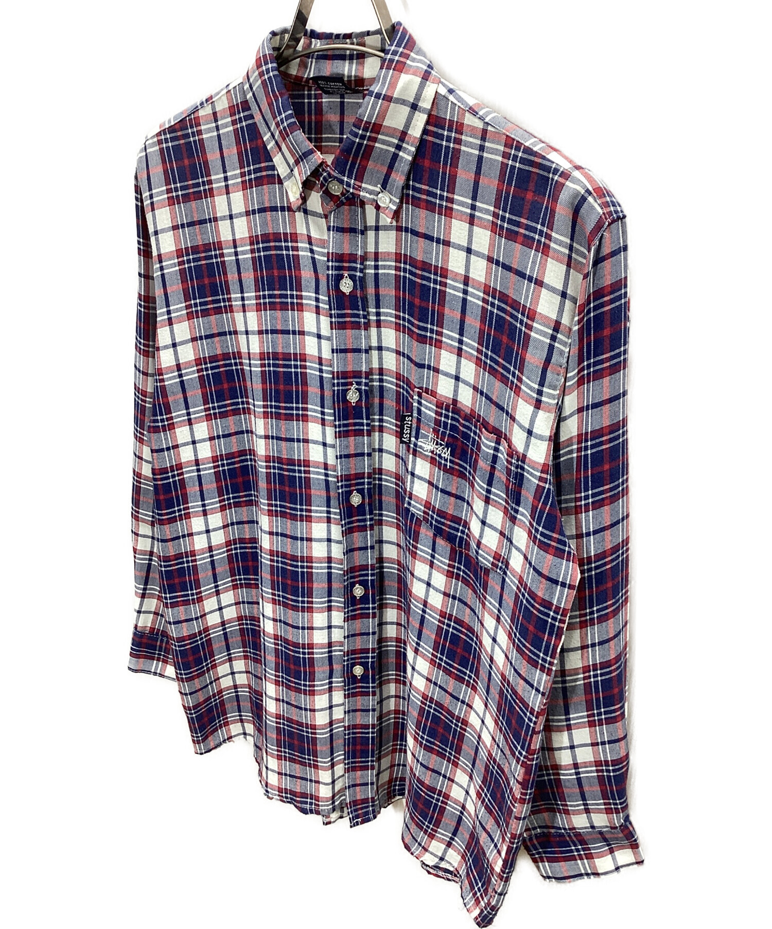 中古・古着通販】stussy (ステューシー) 長袖シャツ マルチカラー 中古・古着通販】stussy (ステューシー) 長袖シャツ マルチカラー