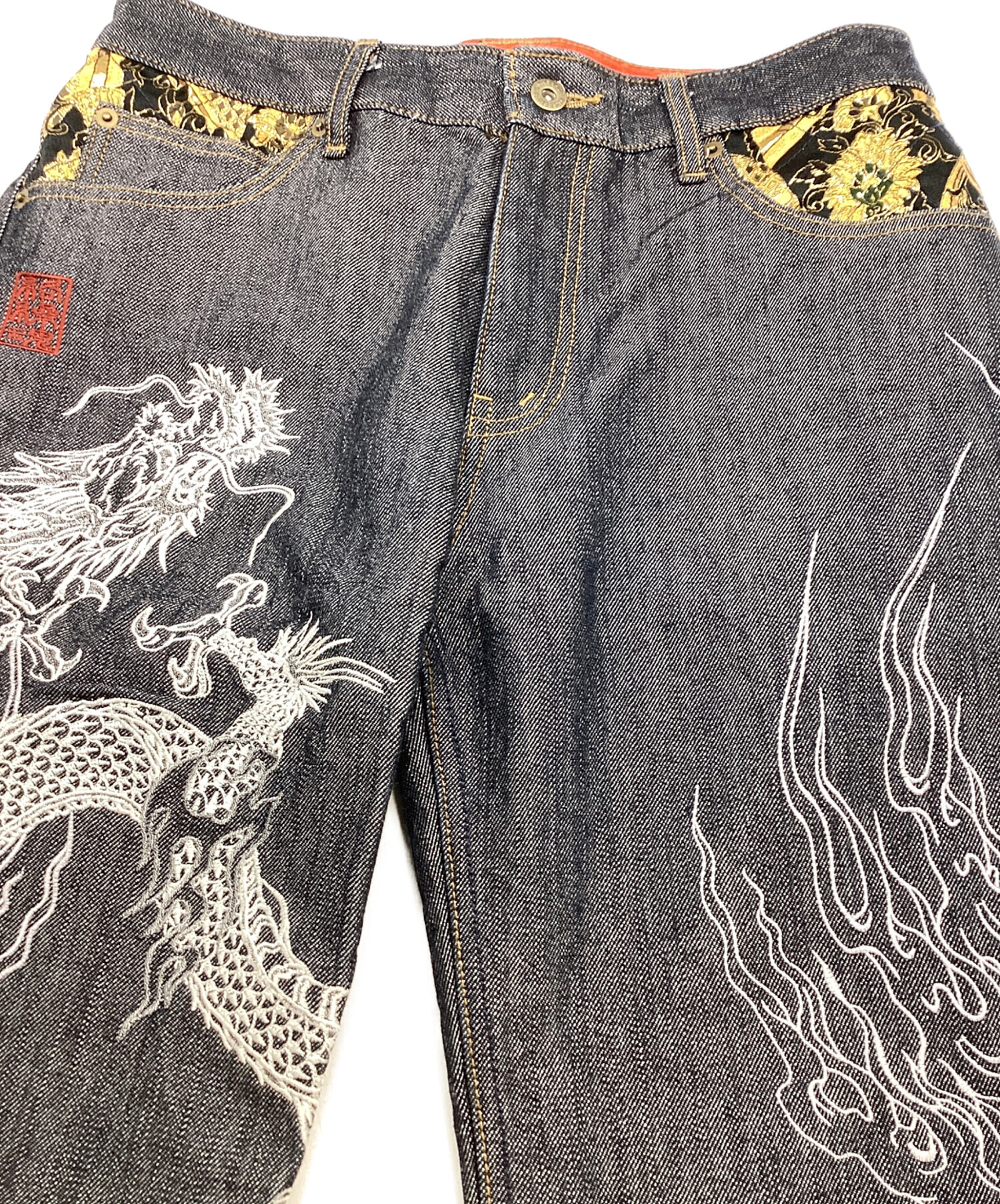 中古・古着通販】絡繰魂 (カラクリダマシイ) ハーフパンツ インディゴ