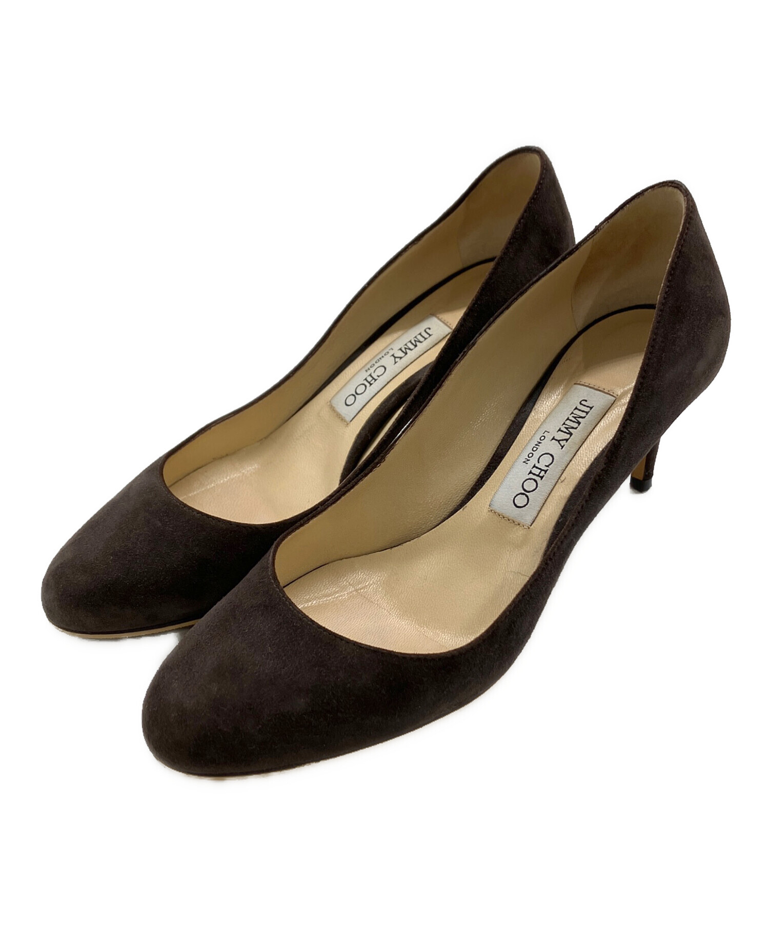 中古・古着通販】JIMMY CHOO (ジミーチュウ) スウェードパンプス