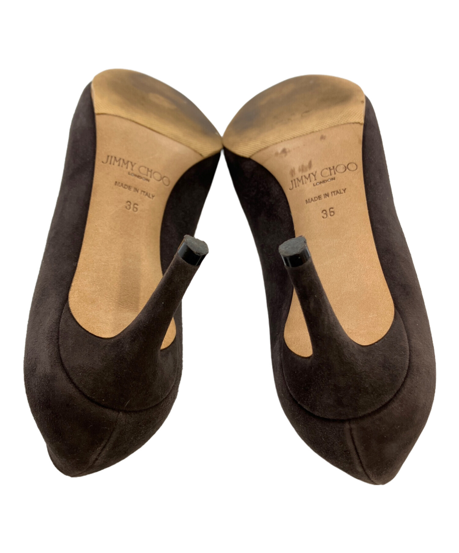 美品　ジミーチュウ　スウェードパンプス　38 中古・古着通販】JIMMY CHOO (ジミーチュウ) スウェードパンプス