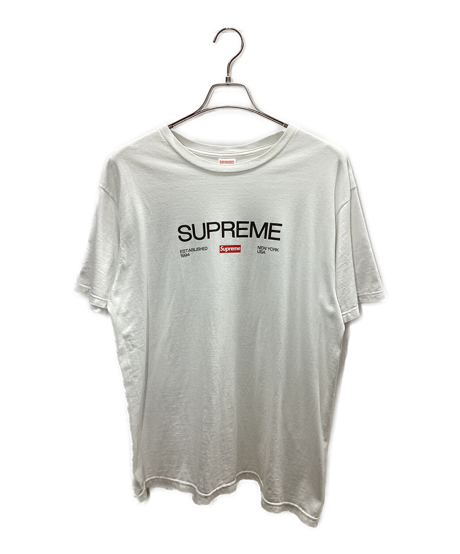 中古・古着通販】SUPREME (シュプリーム) 半袖Tシャツ ホワイト サイズ