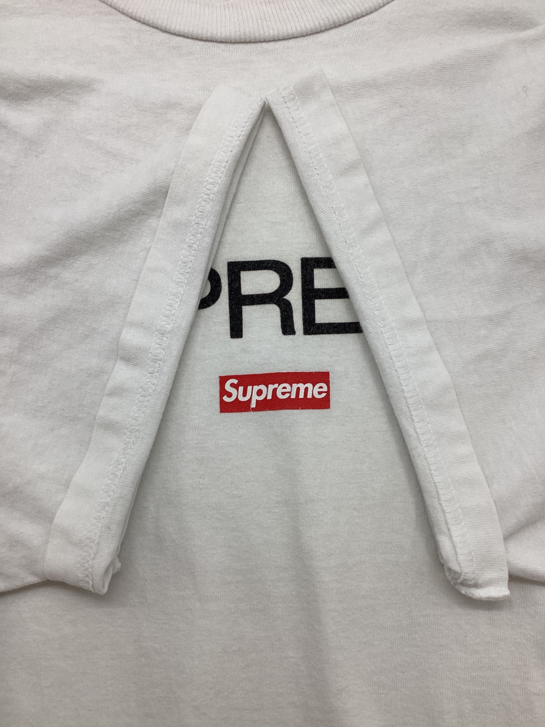 中古・古着通販】SUPREME (シュプリーム) 半袖Tシャツ ホワイト サイズ