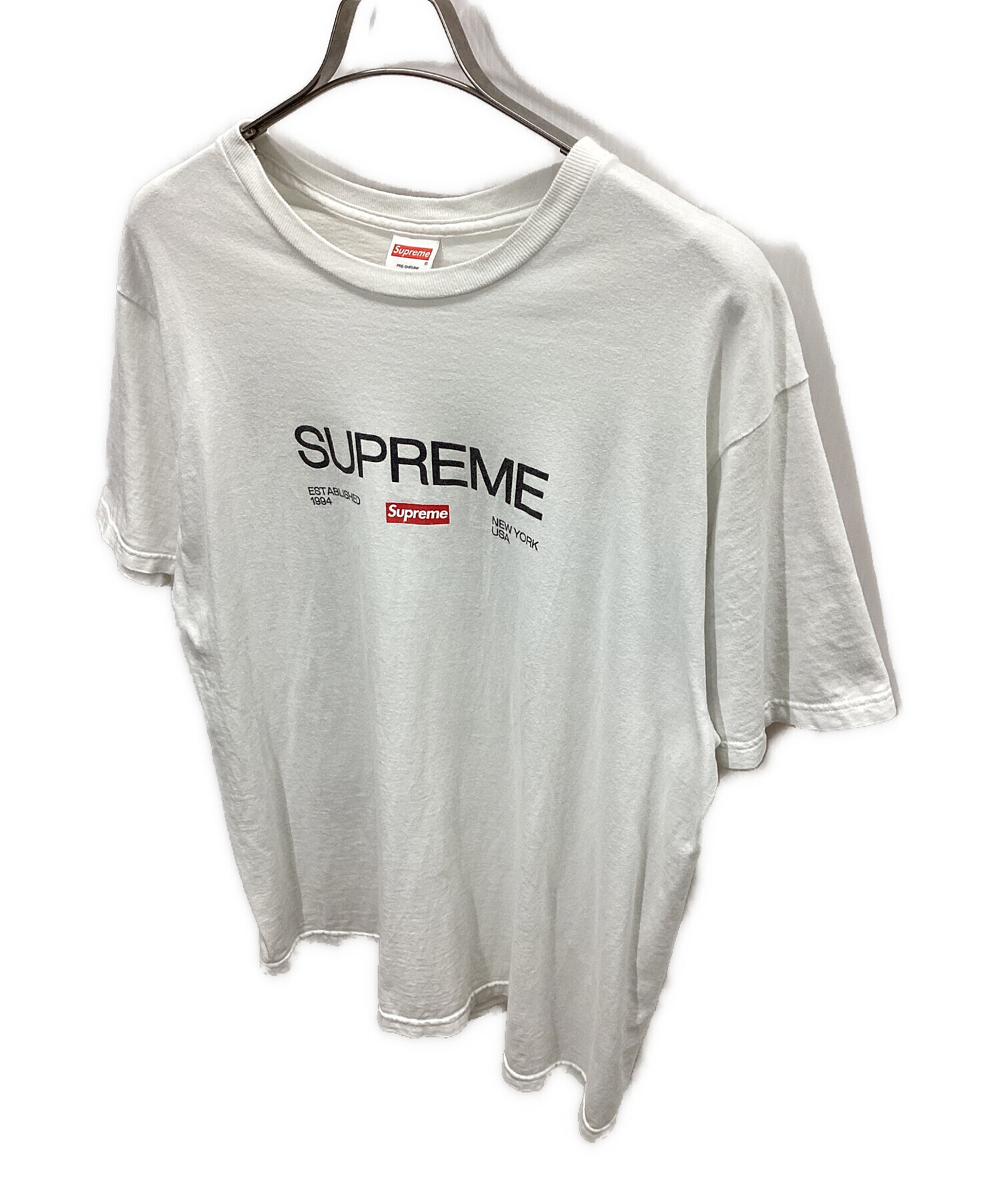 中古・古着通販】SUPREME (シュプリーム) 半袖Tシャツ ホワイト サイズ