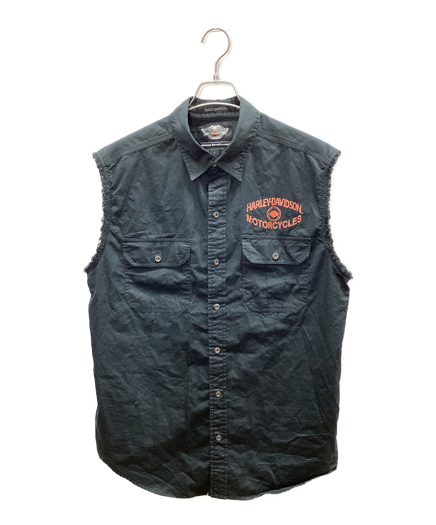 古着ハーレーダビッドソン（Harley-Davidson）黒サイズL 47 中古・古着通販】HARLEY-DAVIDSON (ハーレーダビッドソン) ワーク