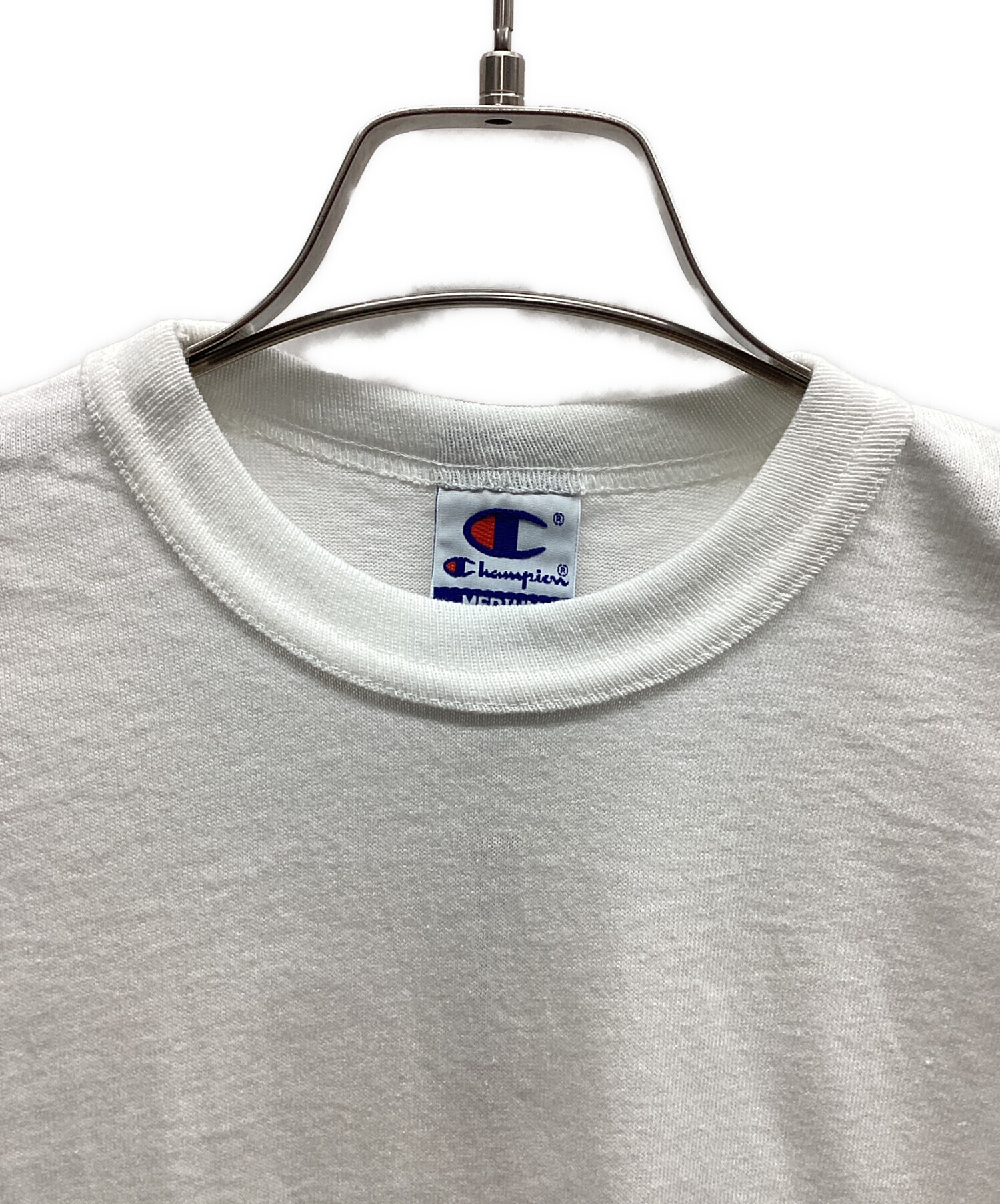 中古・古着通販】Champion (チャンピオン) 半袖カットソー ホワイト