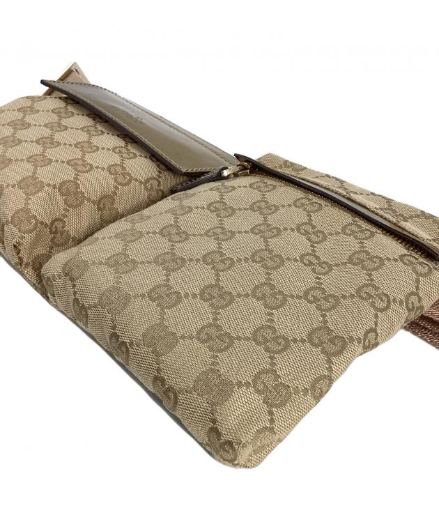 中古・古着通販】GUCCI (グッチ) グッチ GGキャンバス ウエストポーチ