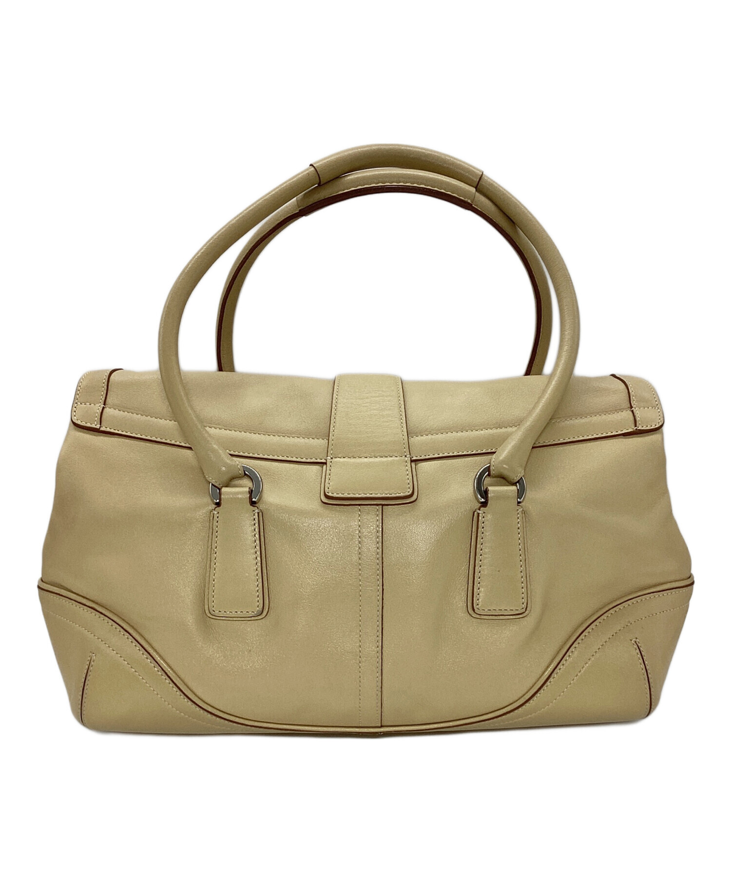 中古・古着通販】COACH (コーチ) ハンドバッグ アイボリー｜ブランド 
