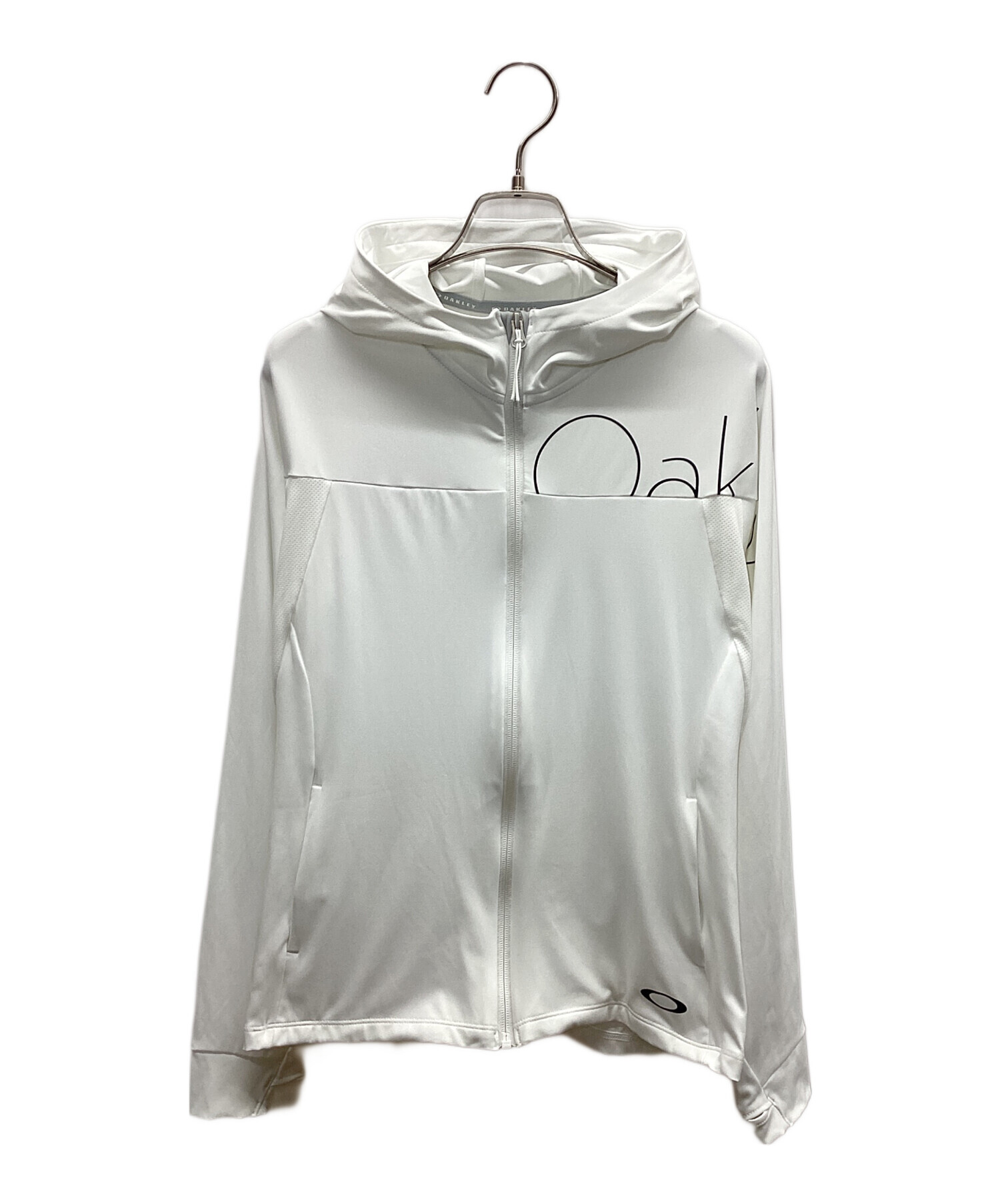 希少品　OAKLEY　ジップアップフーディージャケット 2.0 WHITE 中古・古着通販】OAKLEY (オークリー) ジップパーカー ホワイト サイズ