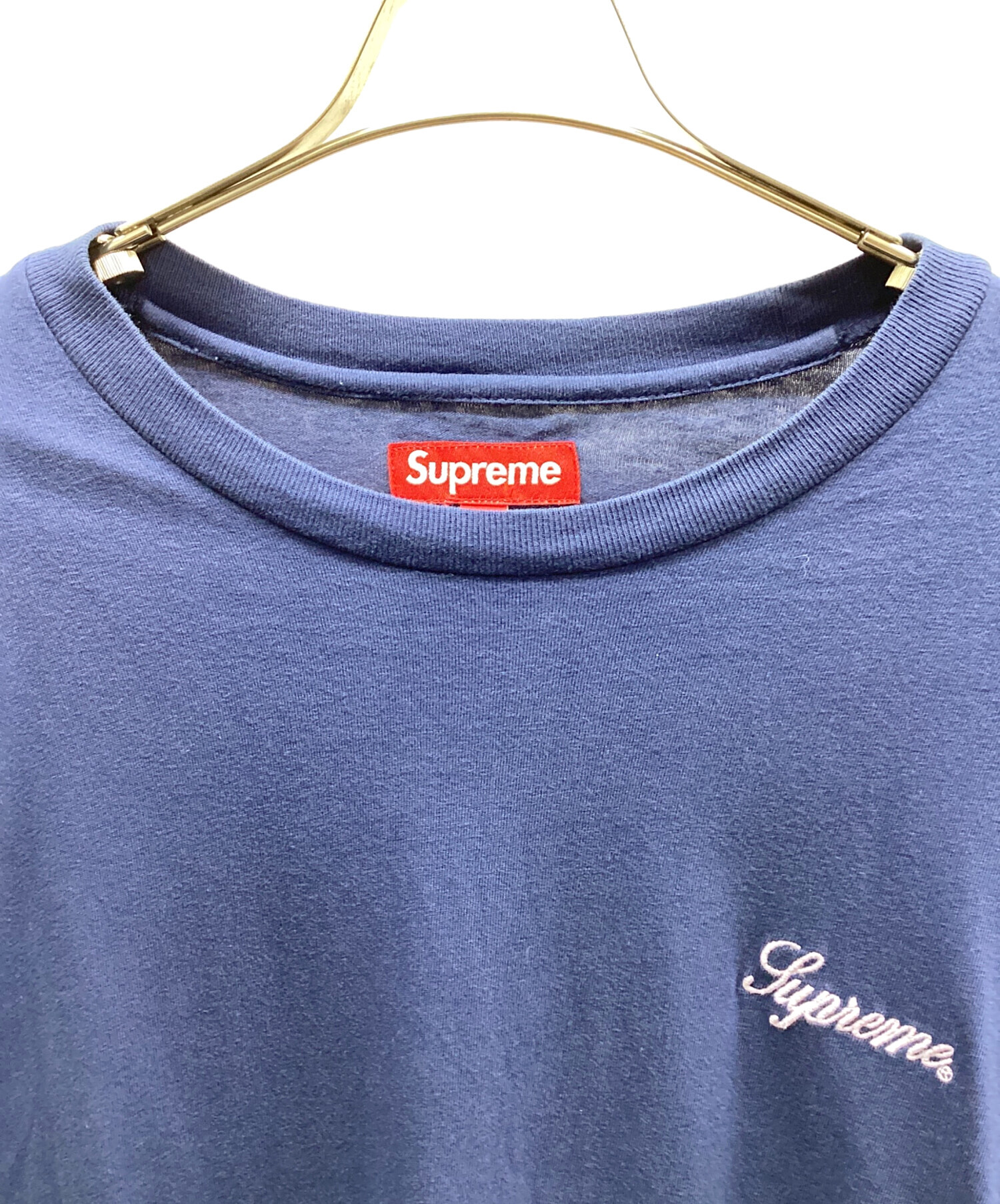 中古・古着通販】Supreme (シュプリーム) 半袖カットソー ネイビー