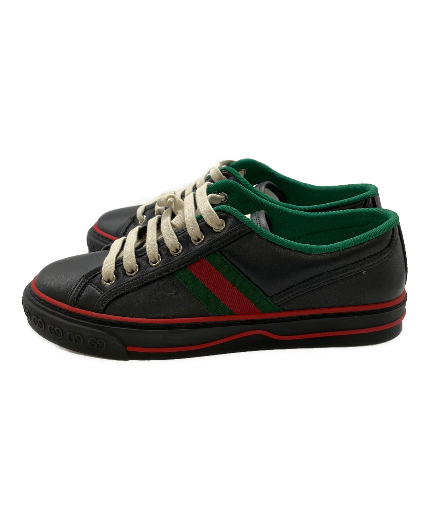 中古・古着通販】GUCCI (グッチ) スニーカー ブラック サイズ:38+