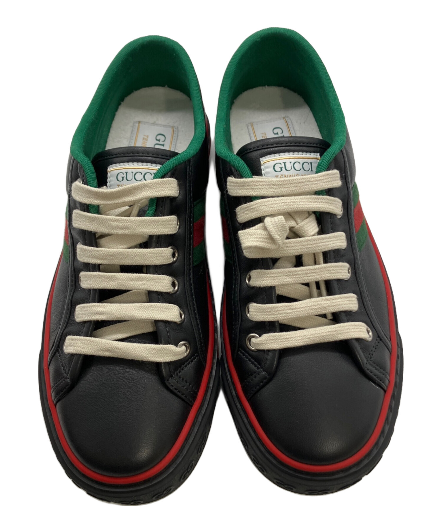 中古・古着通販】GUCCI (グッチ) スニーカー ブラック サイズ:38+