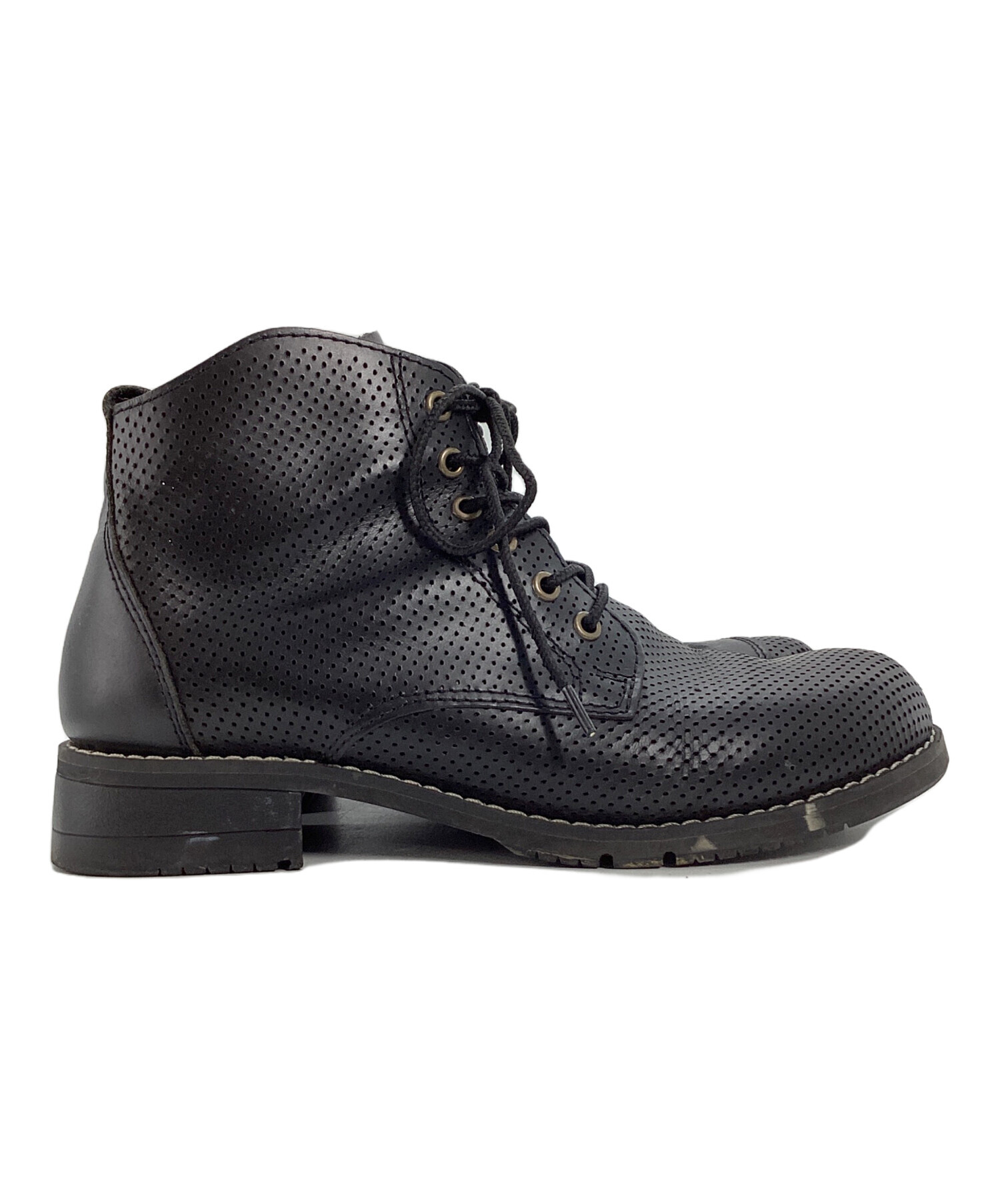 【未使用に近い】WILDWING 牛革 16ホール 黒〈定価28,600円〉 中古・古着通販】WILD WING (ワイルドウィング) パンチングブーツ