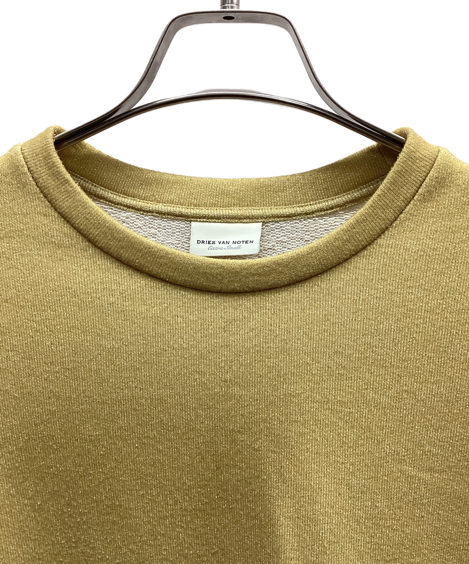 DRIES VAN NOTEN スウェット カーキ Small 中古・古着通販】DRIES VAN NOTEN (ドリスヴァンノッテン) スウェット