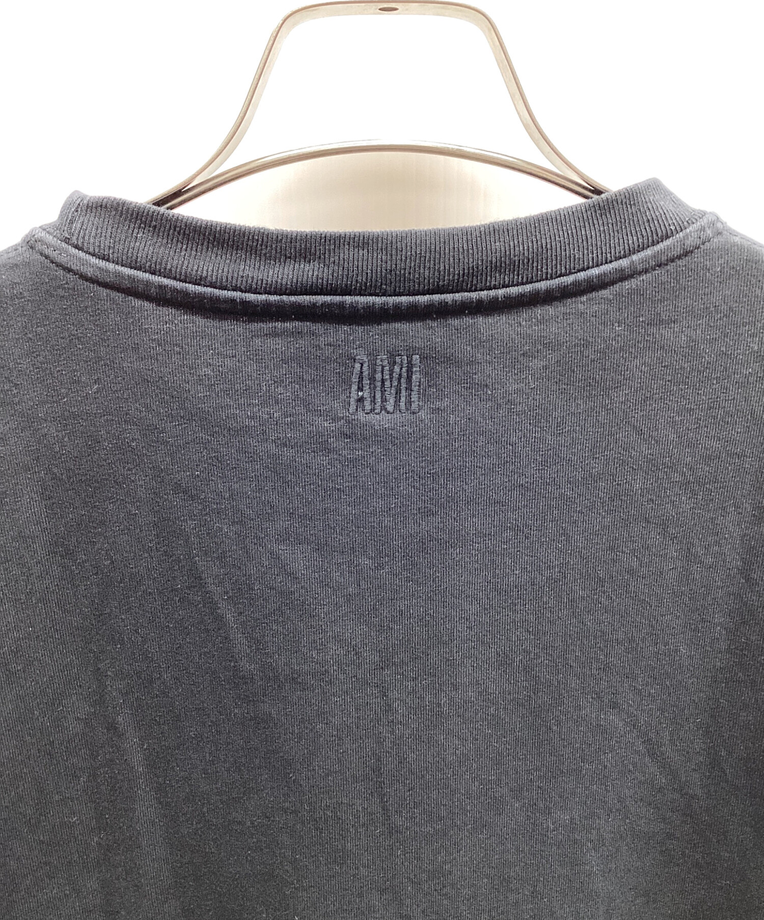 中古・古着通販】ami (アミ) 半袖Tシャツ ブラック サイズ:M｜ブランド