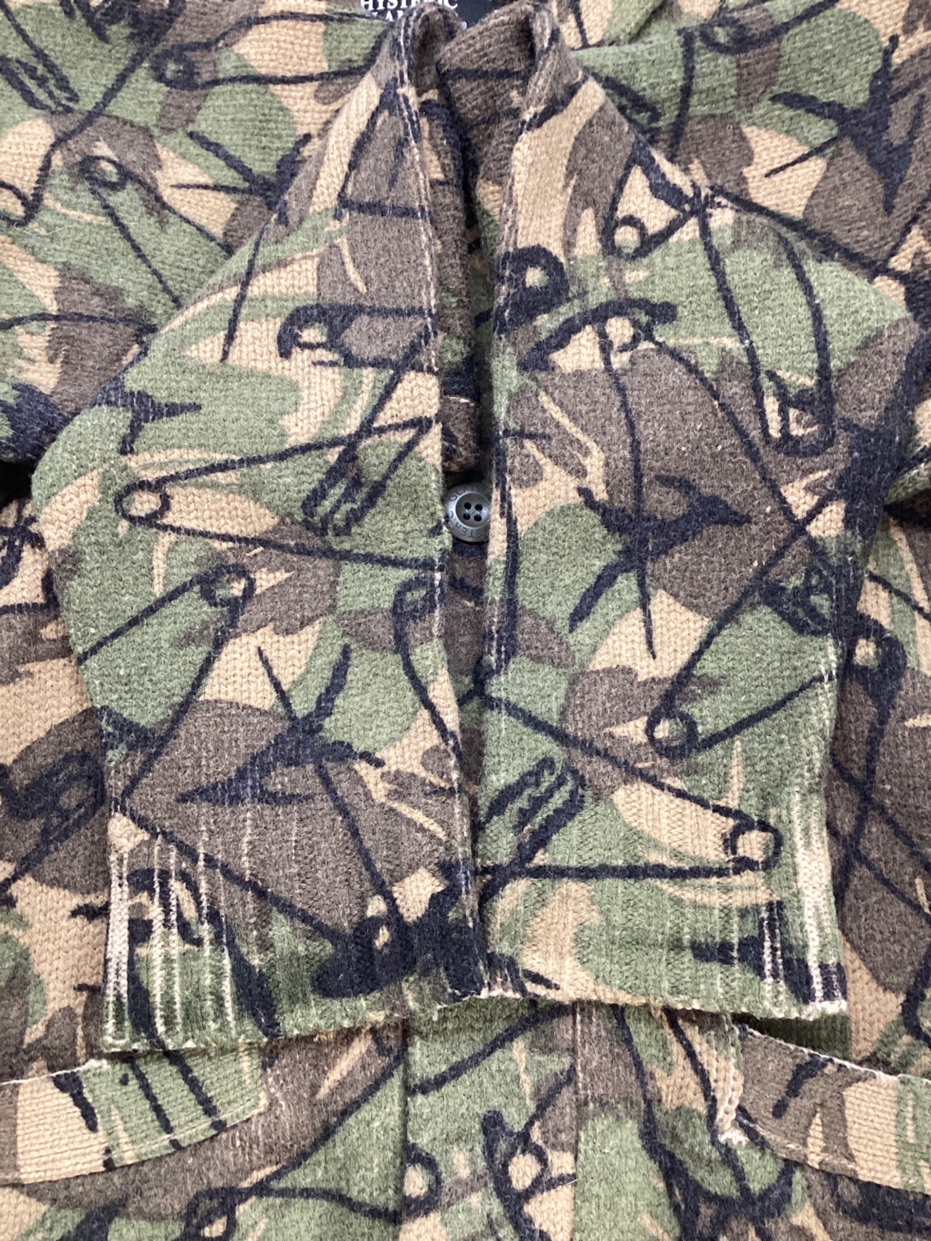 HYSTERIC GLAMOUR ロングカーディガン カーキ 中古・古着通販