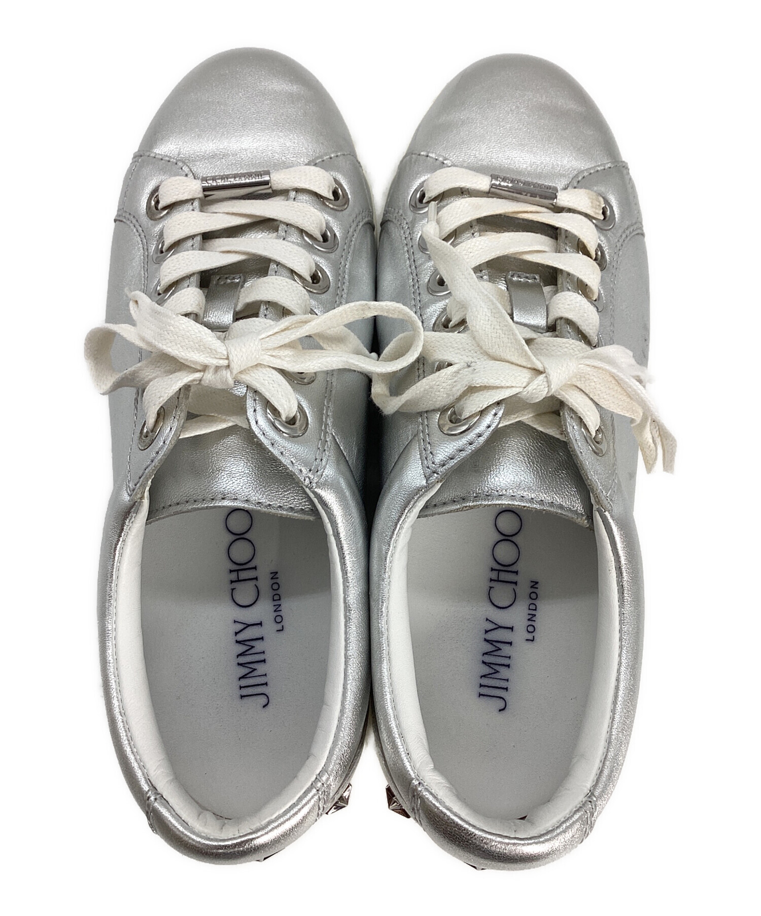 中古・古着通販】JIMMY CHOO (ジミーチュウ) スニーカー シルバー