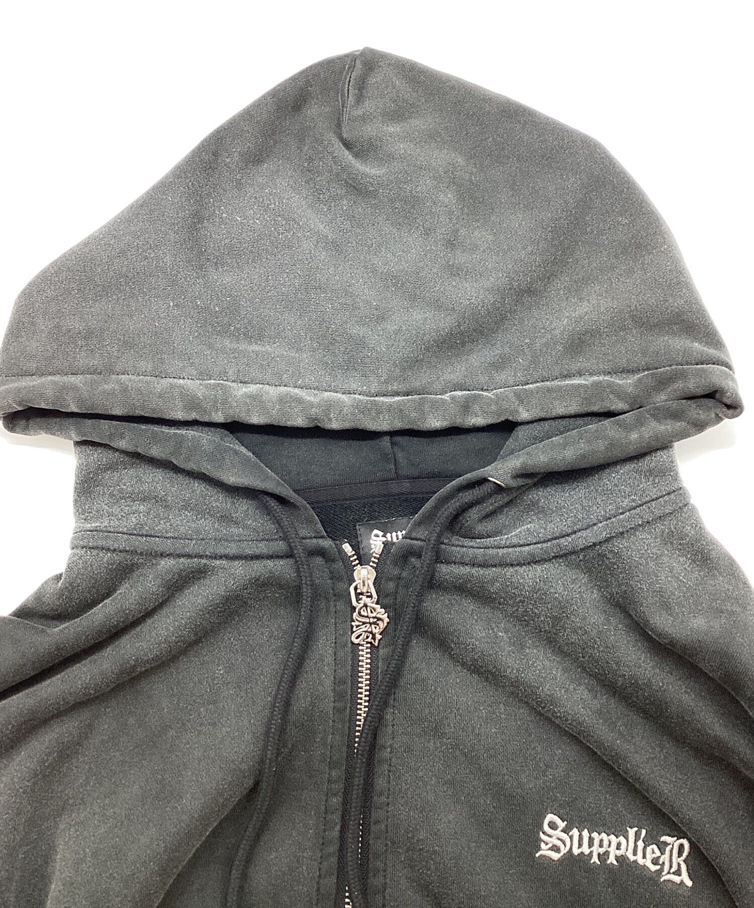 中古・古着通販】SUPPLIER (サプライヤー) ジップパーカー ブラック