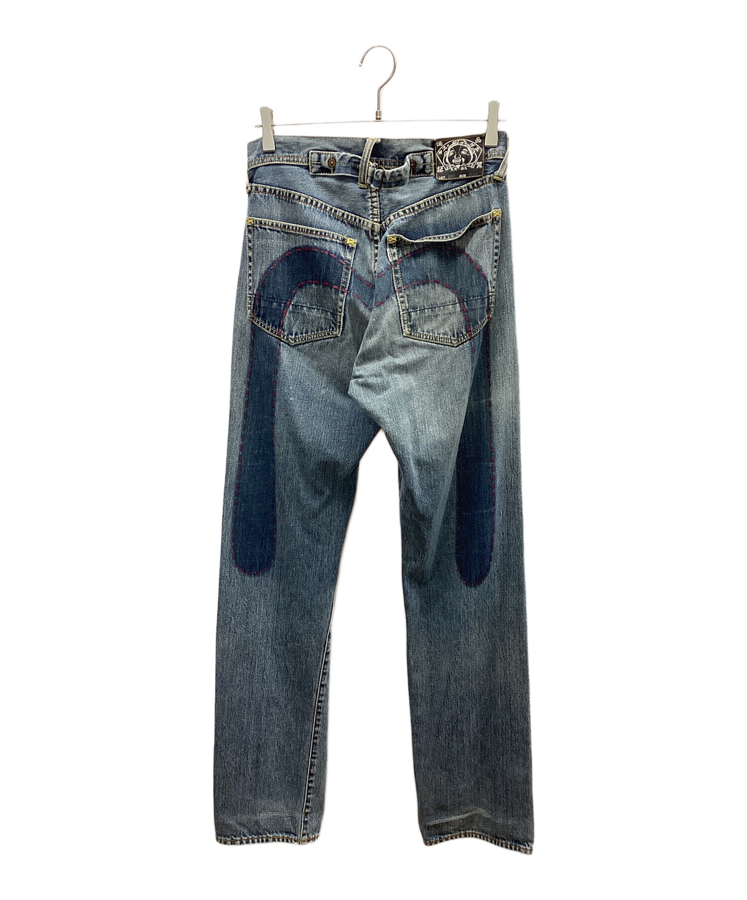 中古・古着通販】EVISU (エヴィス) デニムパンツ ブルー サイズ:76cm