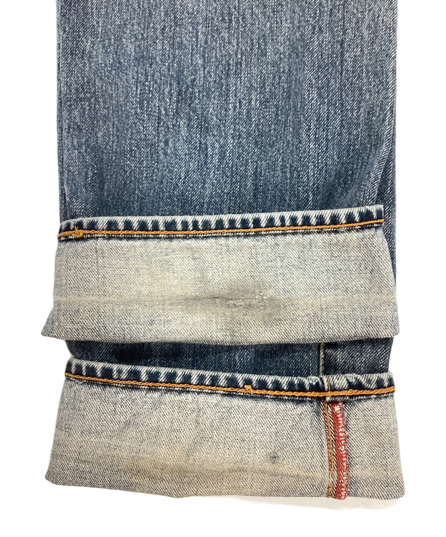 中古・古着通販】EVISU (エヴィス) デニムパンツ ブルー サイズ:76cm