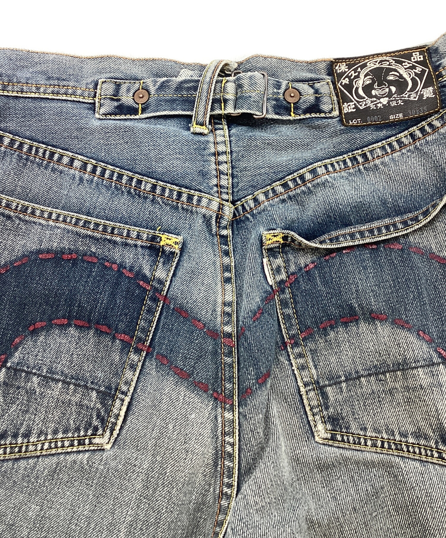 中古・古着通販】EVISU (エヴィス) デニムパンツ ブルー サイズ:76cm