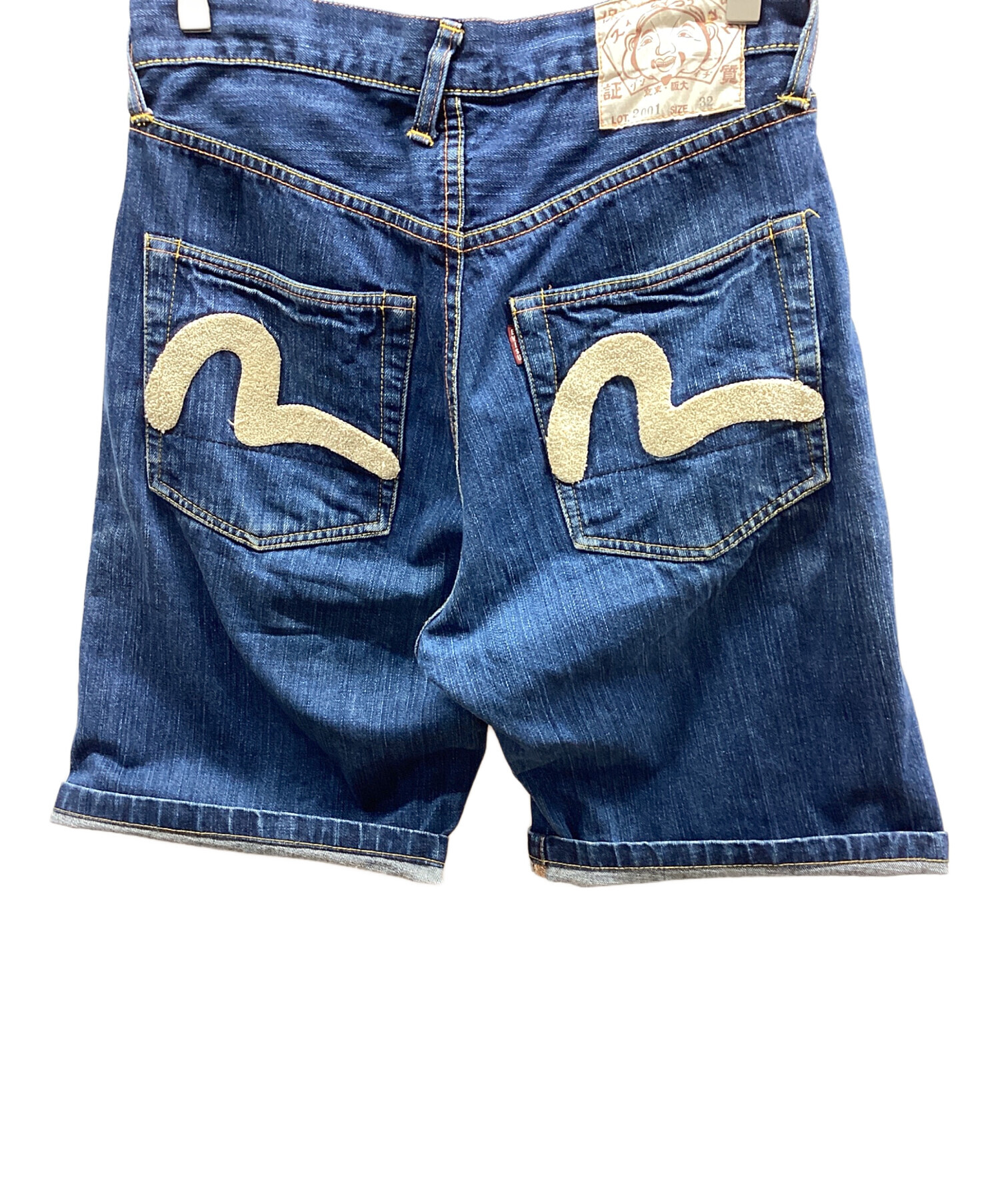 中古・古着通販】EVISU (エヴィス) ショートデニムパンツ ブルー