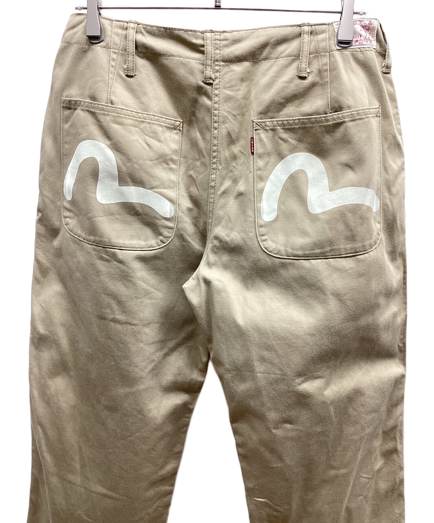 [超美品]EVISU エヴィス チノパン ベージュ メンズ 中古・古着通販】EVISU (エヴィス) チノパン ベージュ サイズ:81