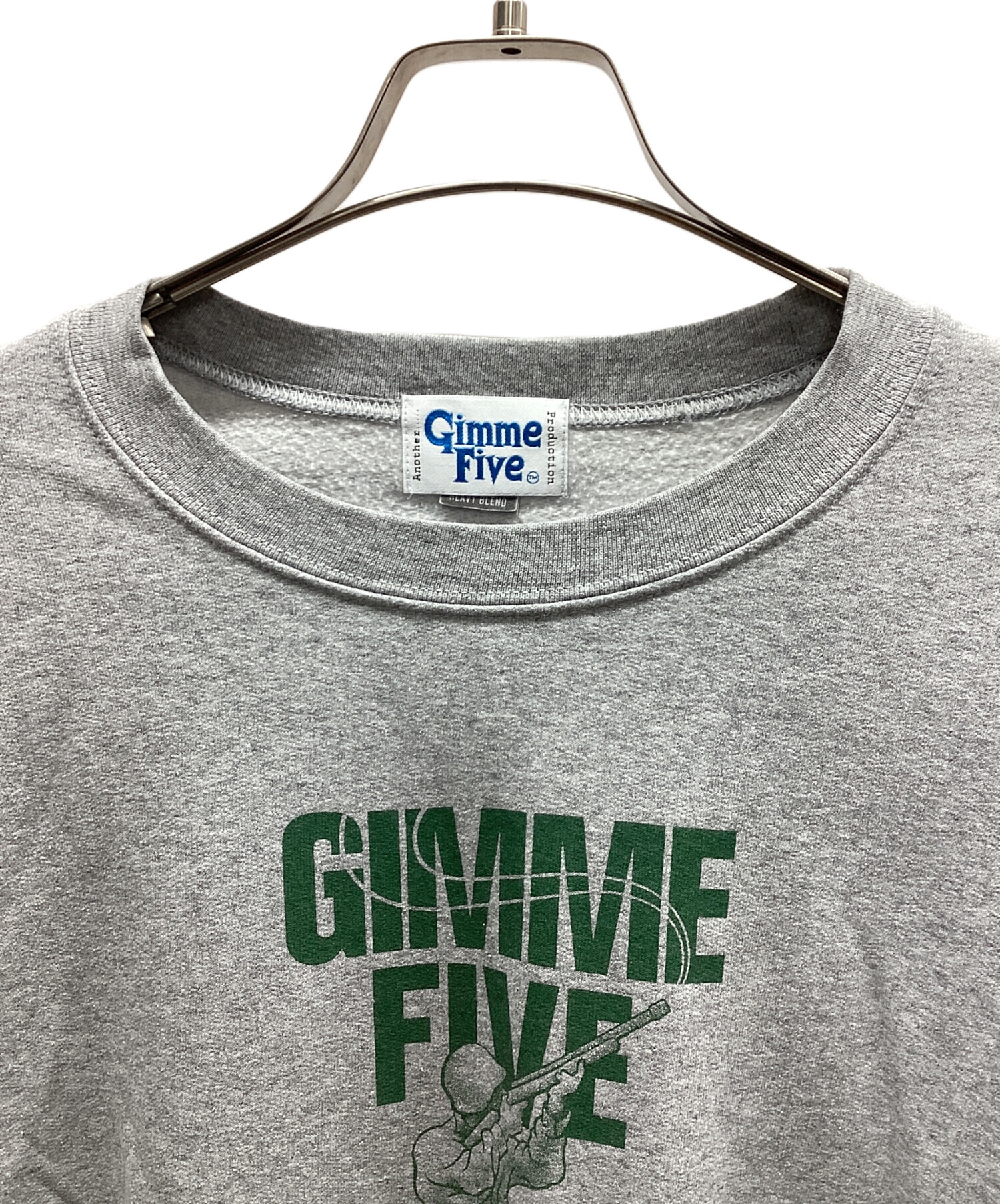 00s ギミーファイブ Gimme five Tシャツ 藤原ヒロシ グッドイナフ 中古・古着通販】GIMME FIVE (ギミーファイブ) スウェット グレー