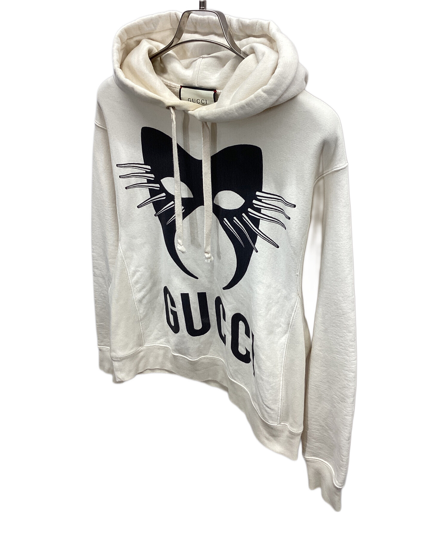 中古・古着通販】GUCCI (グッチ) プルオーバーパーカー アイボリー