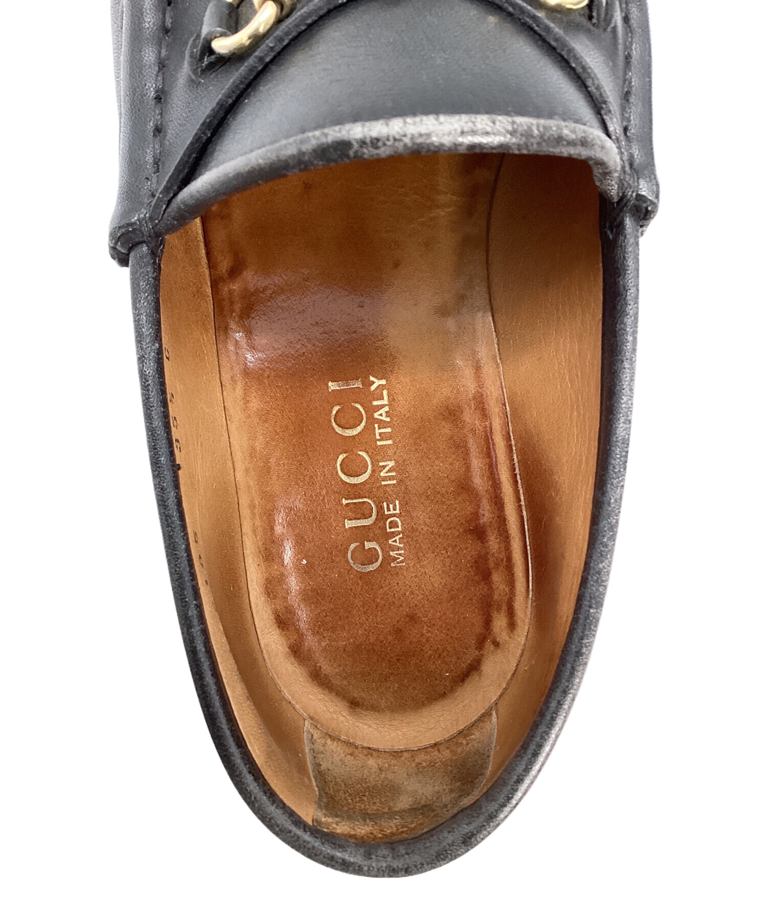 中古・古着通販】GUCCI (グッチ) ローファー ブラック サイズ:35 1/2
