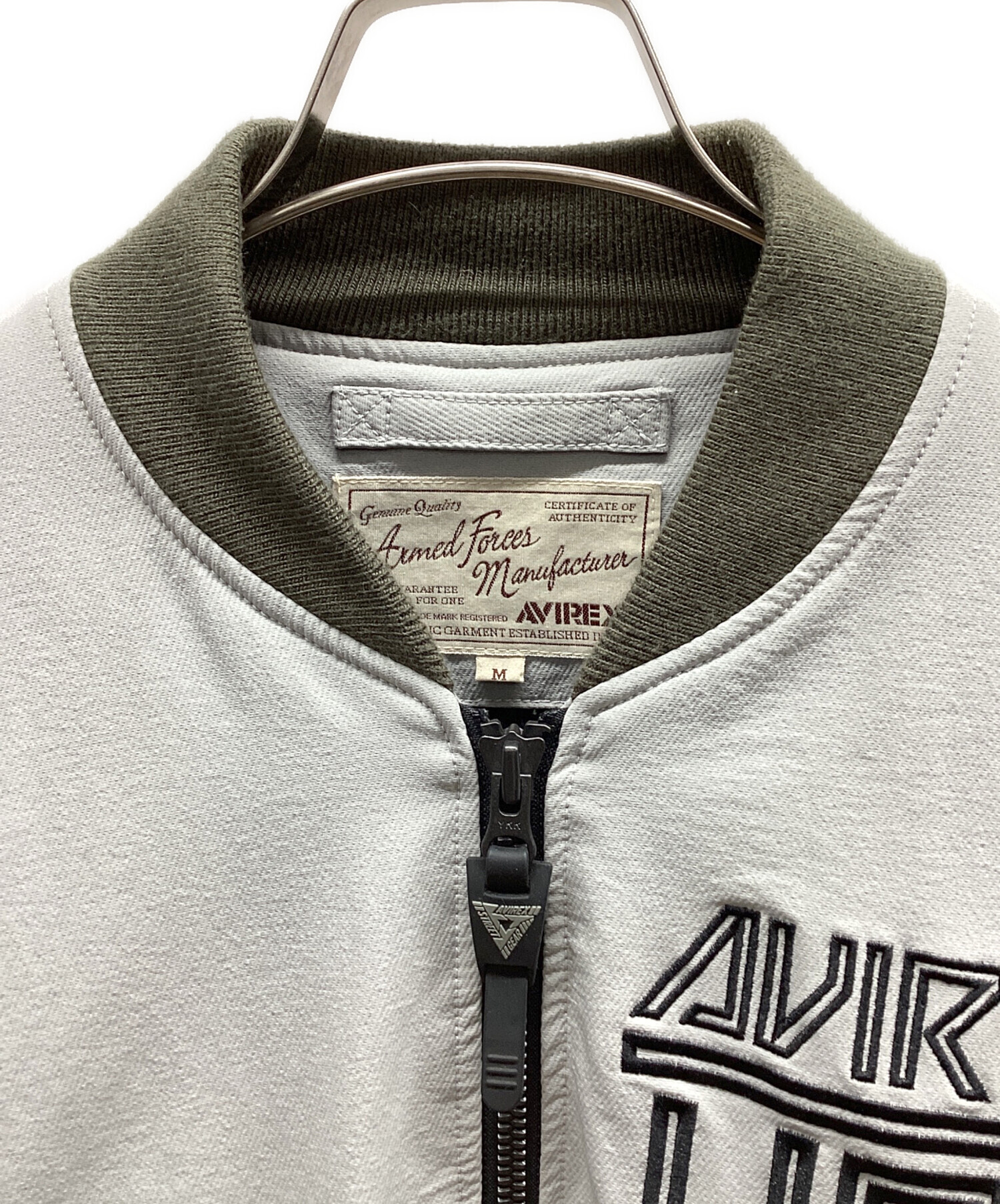 中古・古着通販】AVIREX (アヴィレックス) フライトジャケット グレー