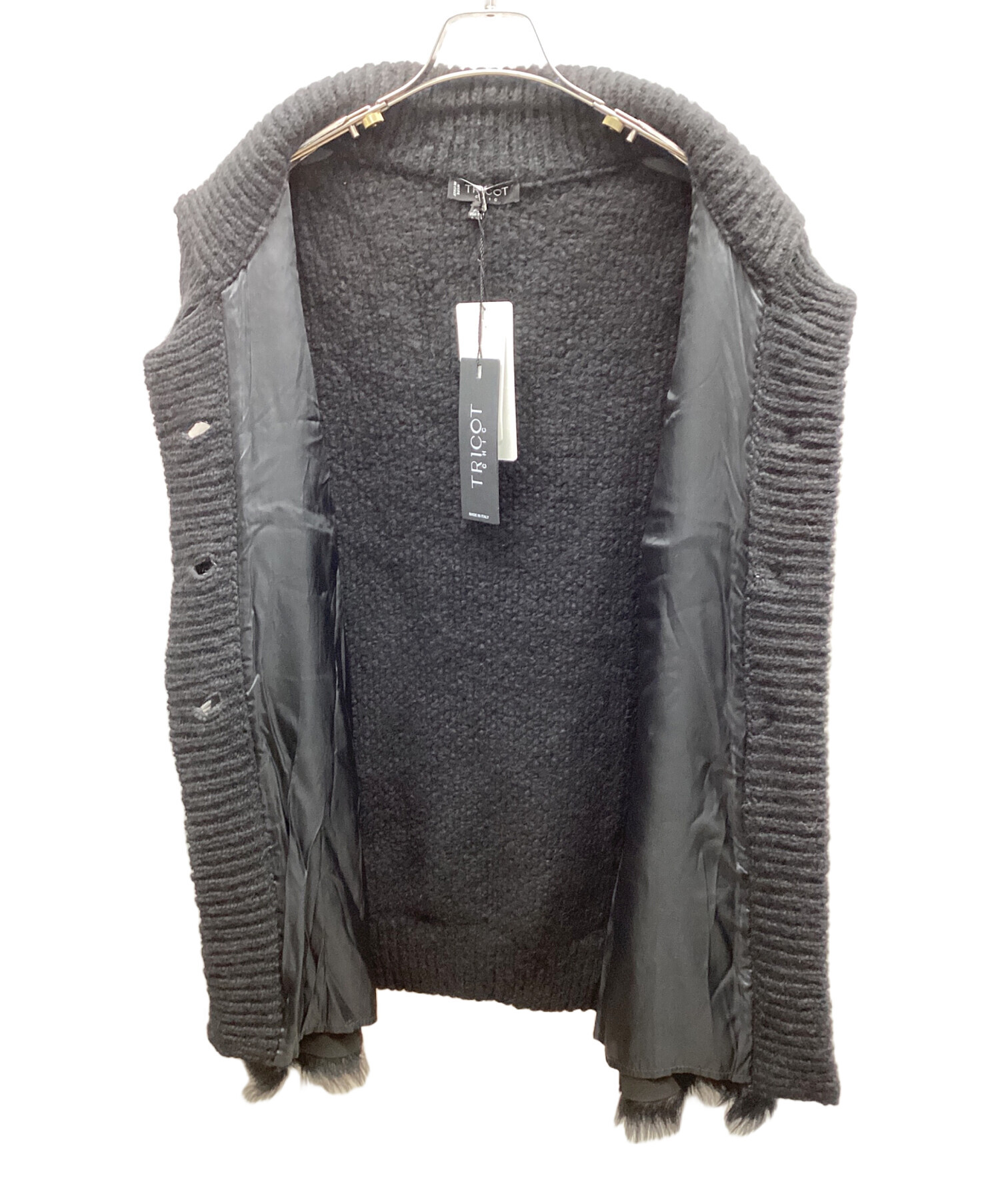 中古・古着通販】TRICOT CHIC (トリコシック) 厚手ニット ブラック