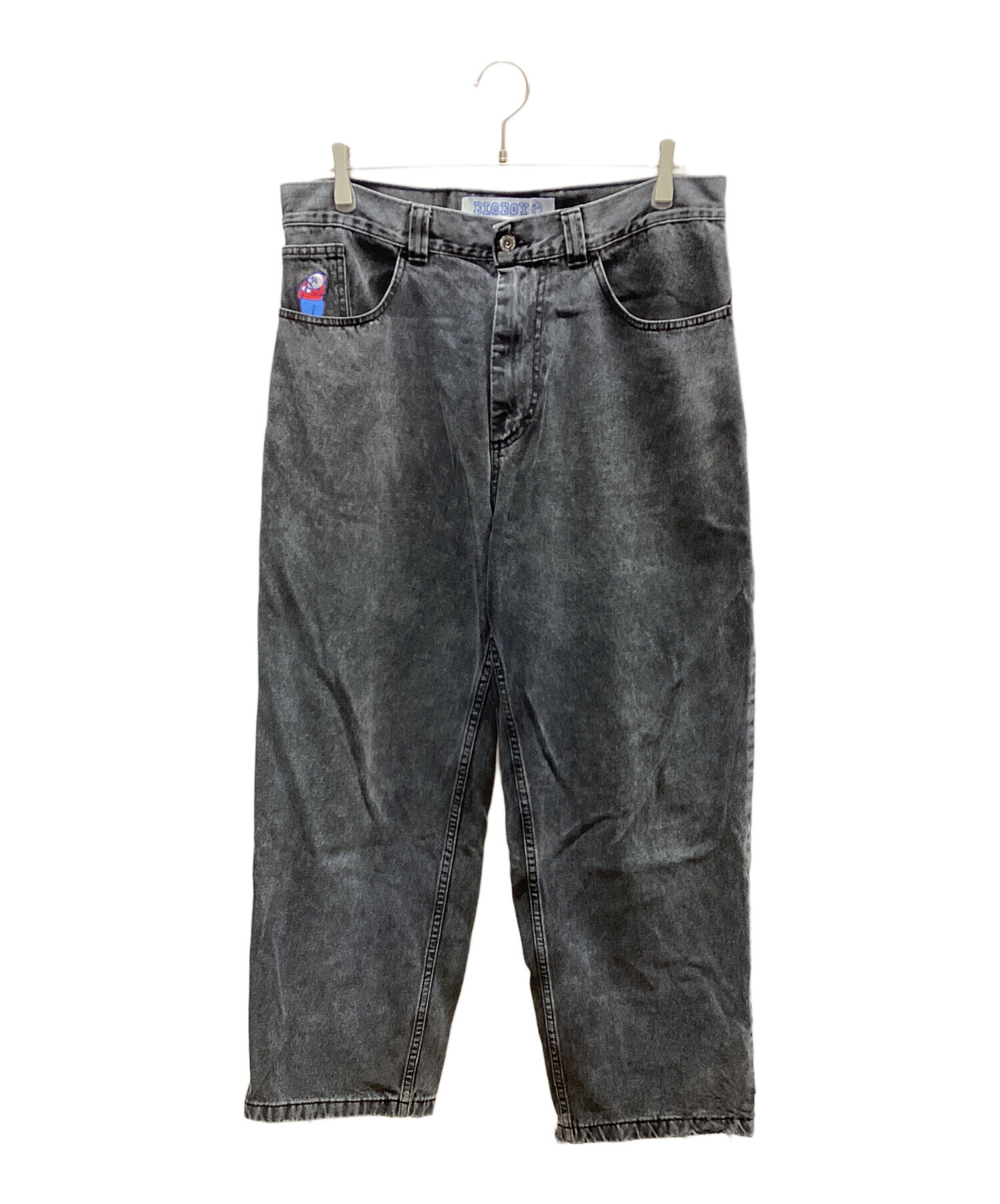 中古・古着通販】BIG BOY (ビッグボーイ) ワイドデニムパンツ ブラック 