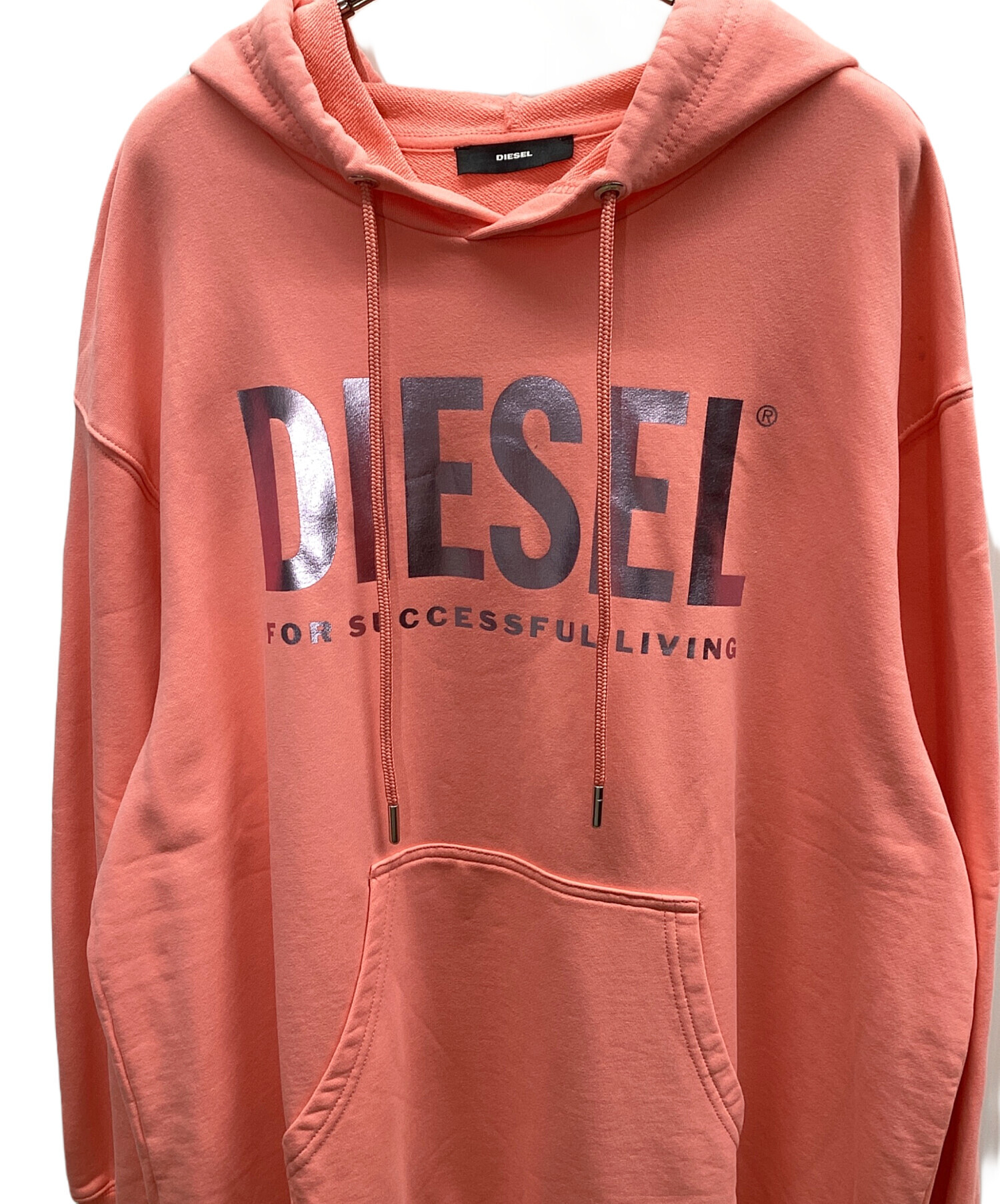 中古・古着通販】DIESEL (ディーゼル) パーカーワンピース ピンク