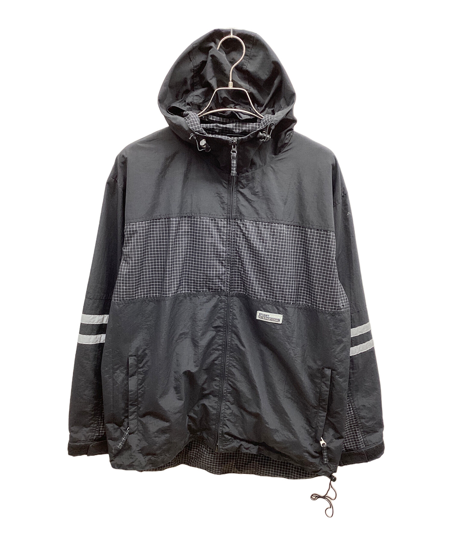 中古・古着通販】stussy (ステューシー) ナイロンジャケット ブラック