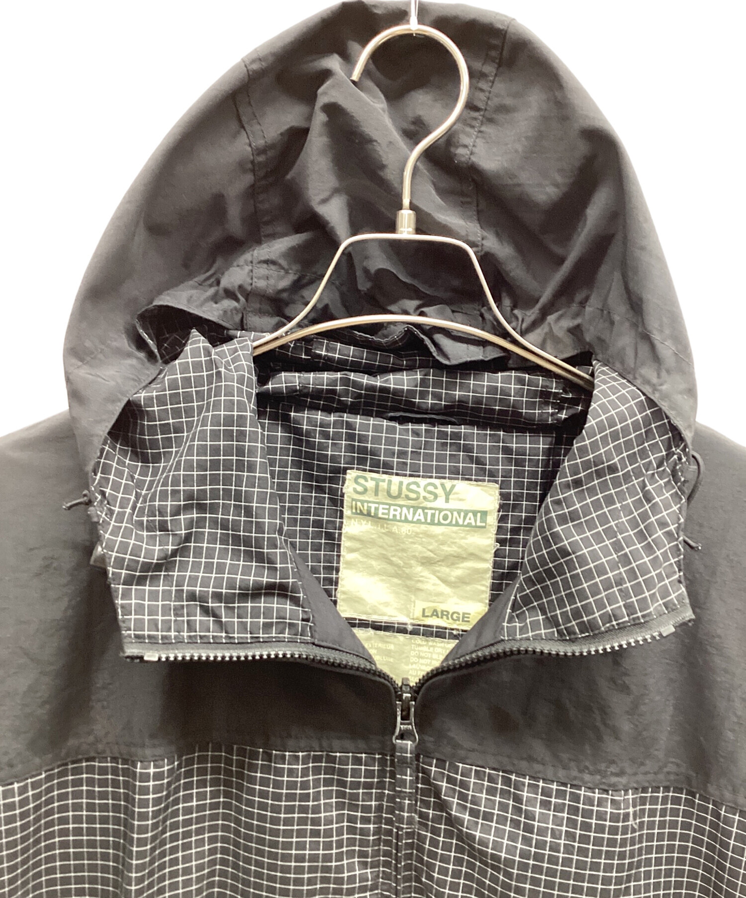 中古・古着通販】stussy (ステューシー) ナイロンジャケット ブラック