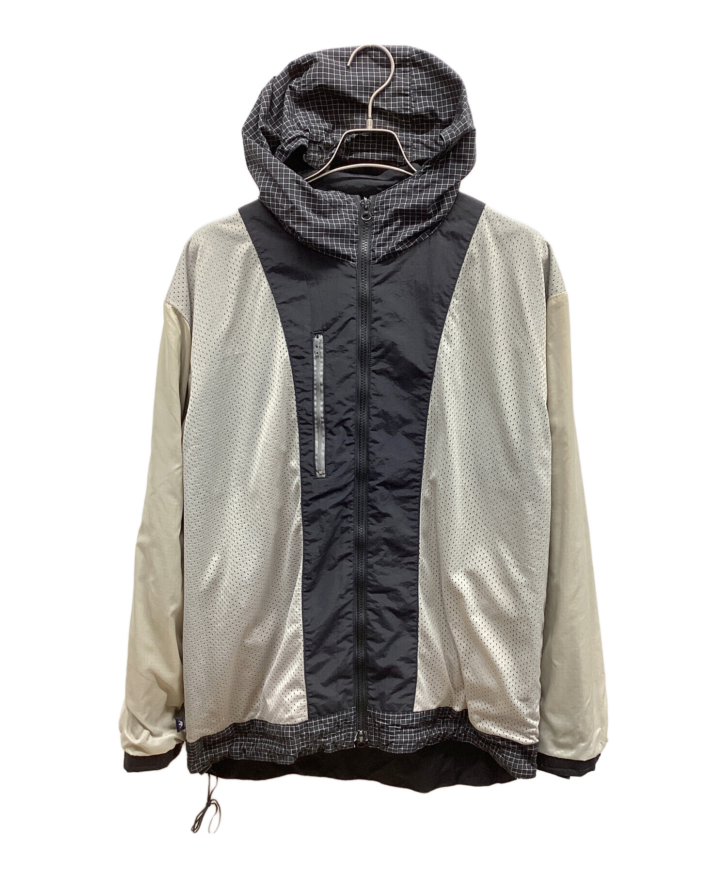 STUSSY ナイロンジャケット フーディー 中古・古着通販】stussy (ステューシー) ナイロンジャケット ブラック