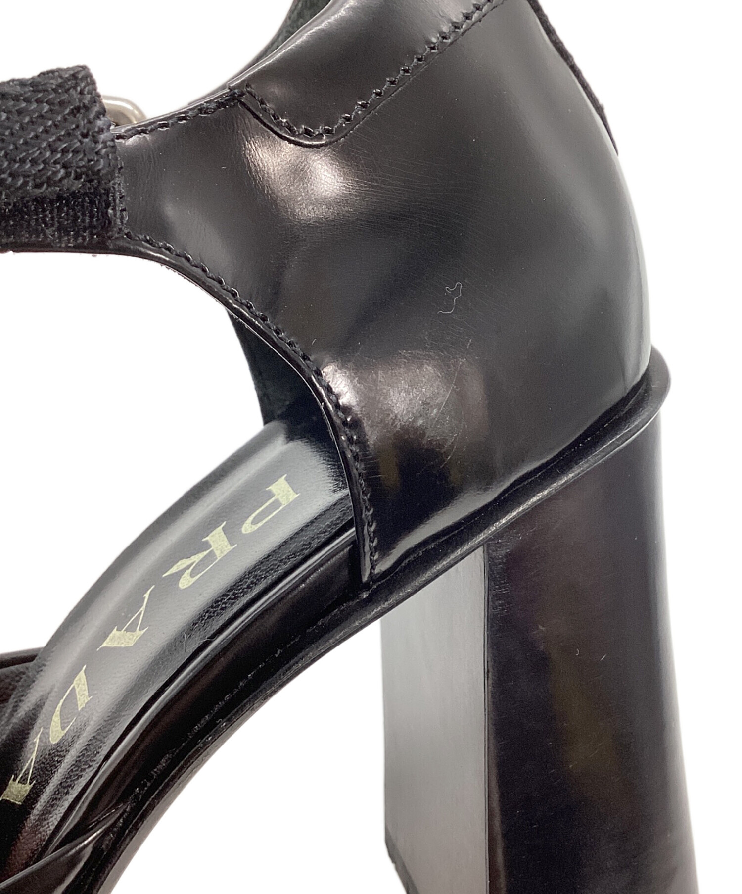 中古・古着通販】PRADA (プラダ) パンプス ブラック サイズ:36 1/2